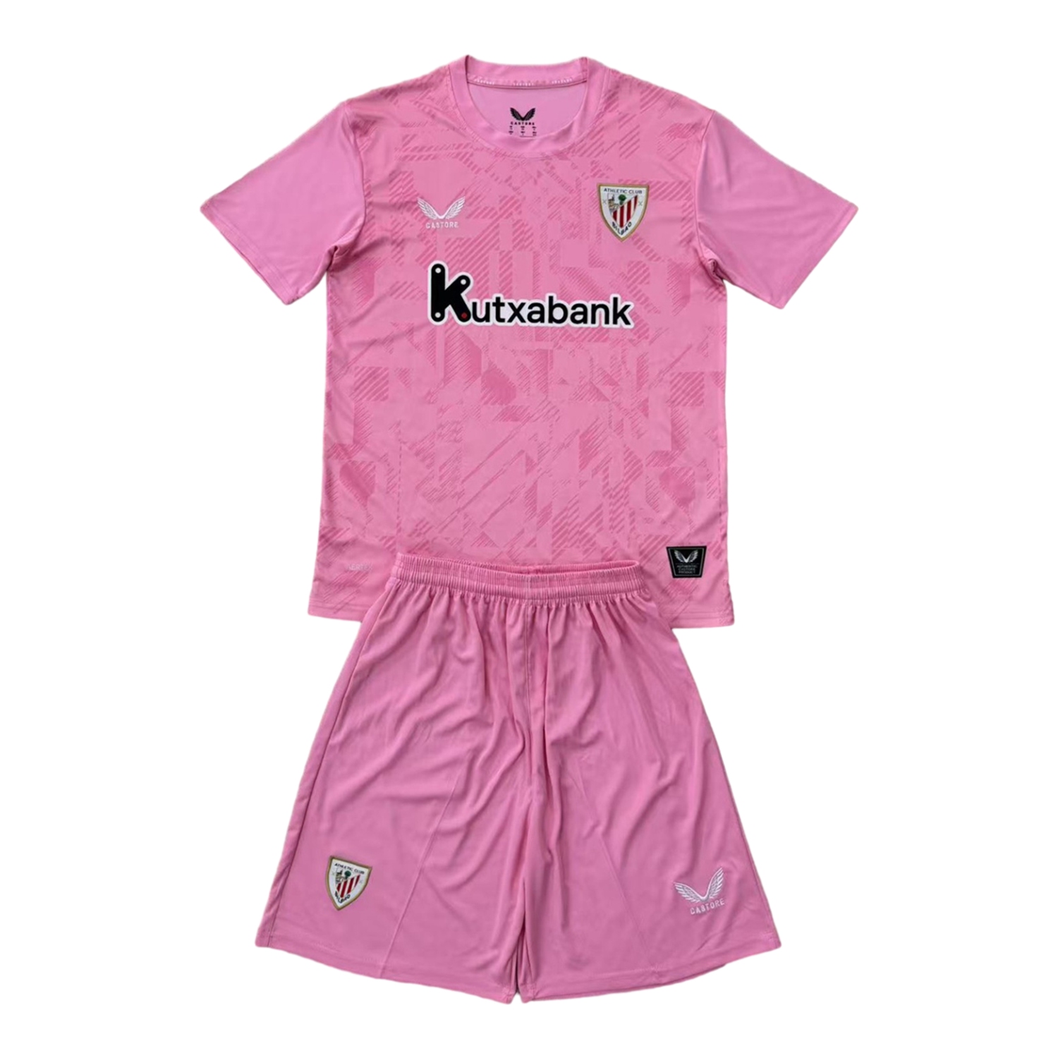 TKH-turbokithub-Athletic Bilbao 25-26 Pink Goalkeeper Men's Adult Jersey Set - Fans Version