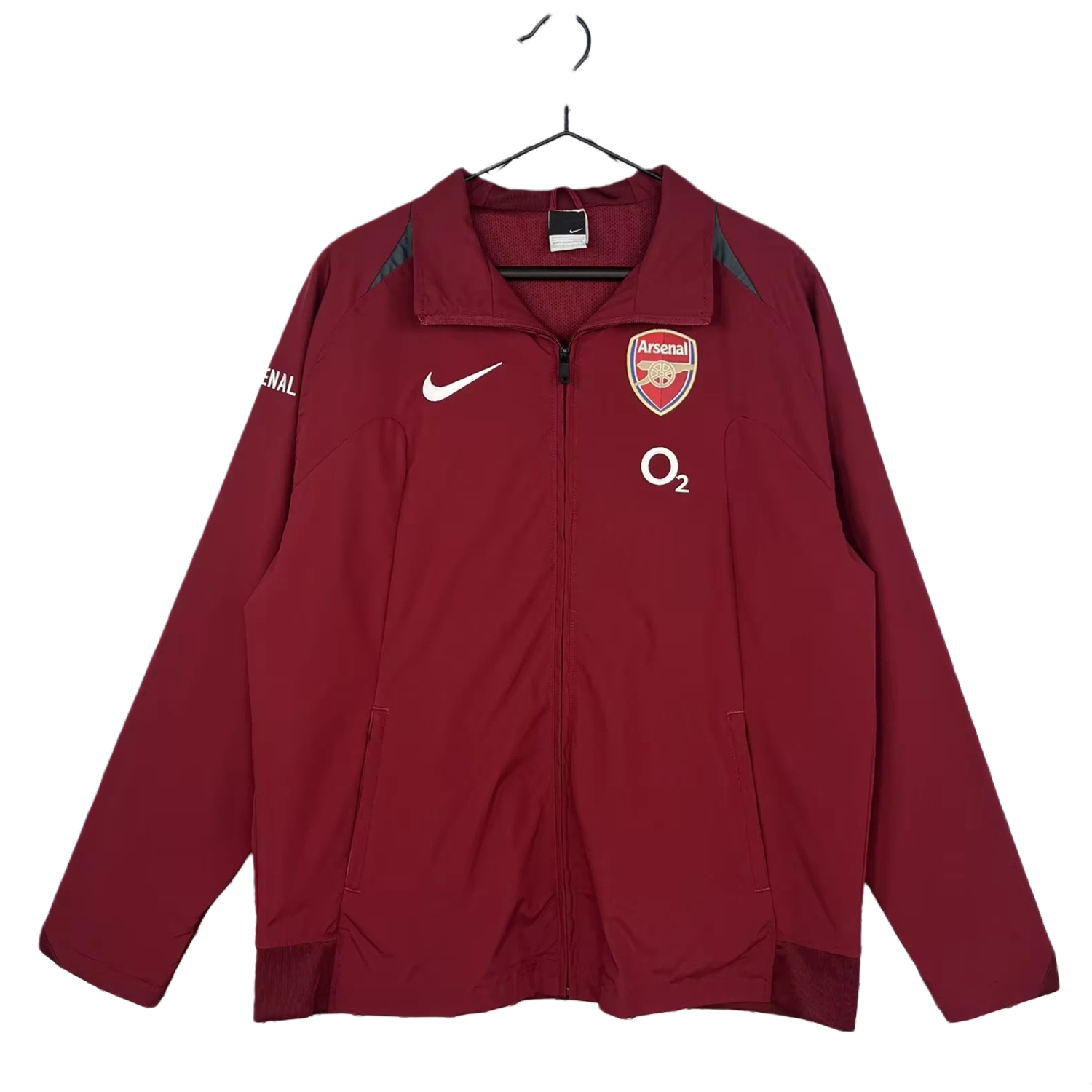 TKH-turbokithub-Retro Arsenal 2005-06 Home Windbreaker Jacket - Red