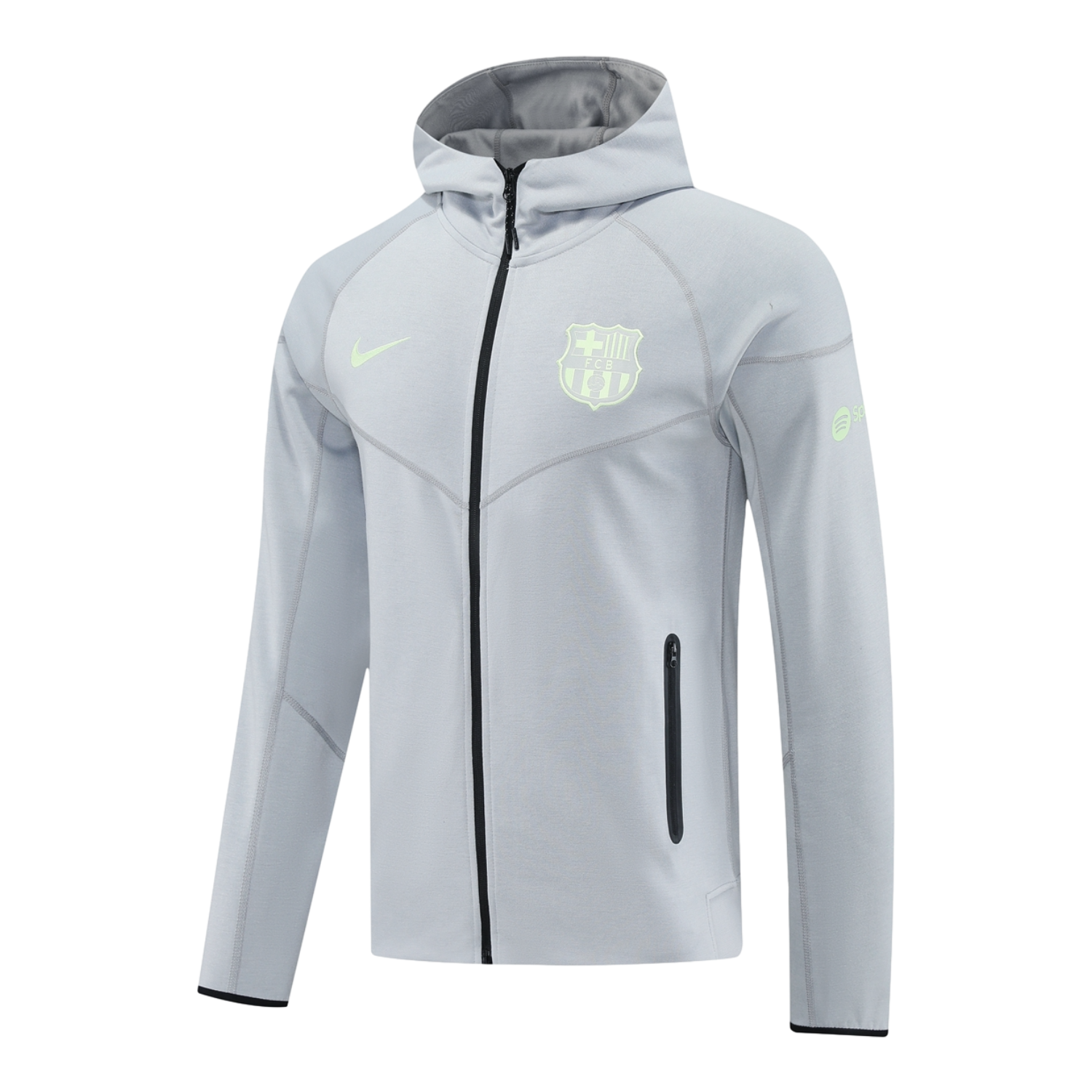 TKH-turbokithub-Barcelona 25-26 Hooded Jacket Training Tracksuit - Grey Jackets & Pants