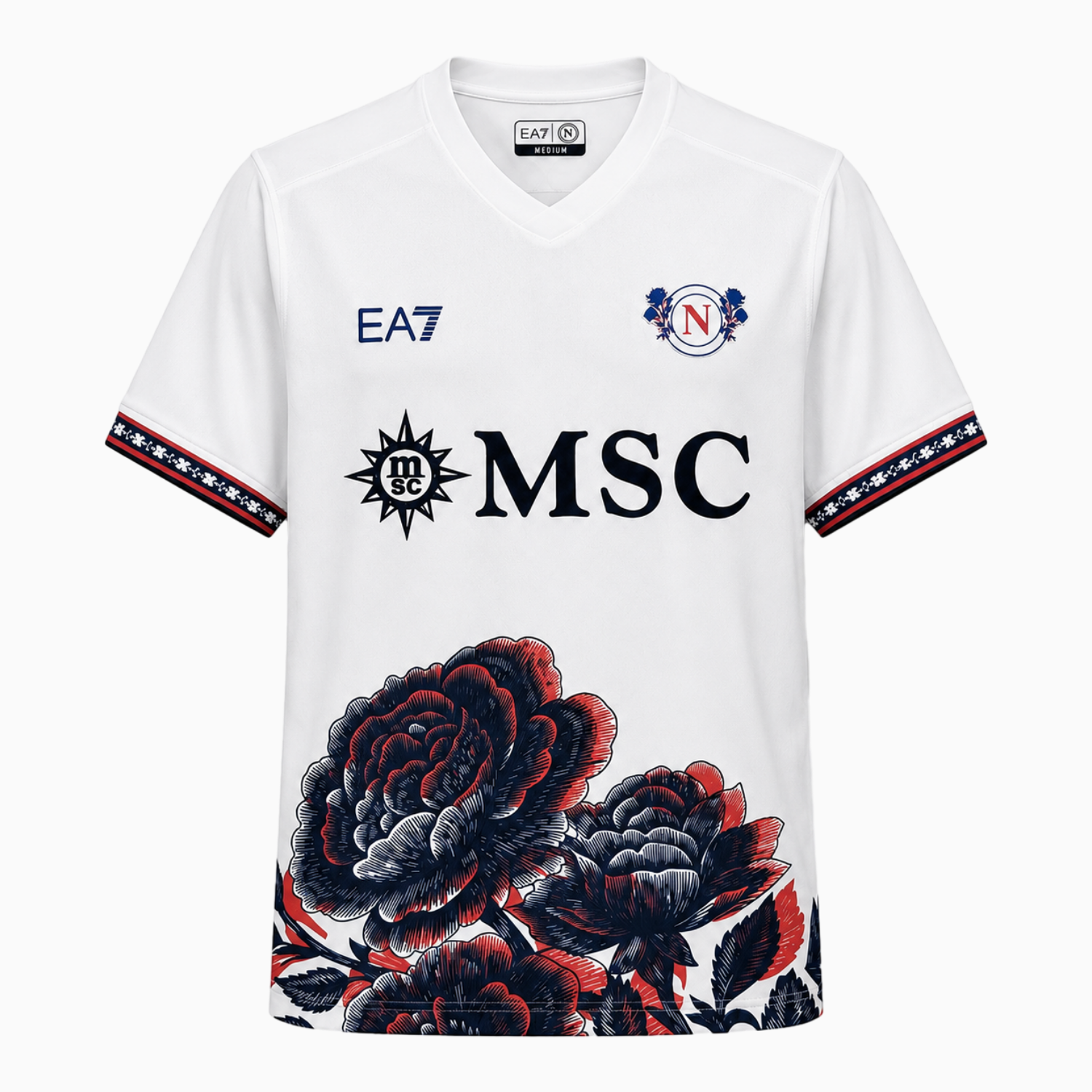 TKH-turbokithub-Napoli 26-27 Red Black Rose White Special Jersey - Fans Version