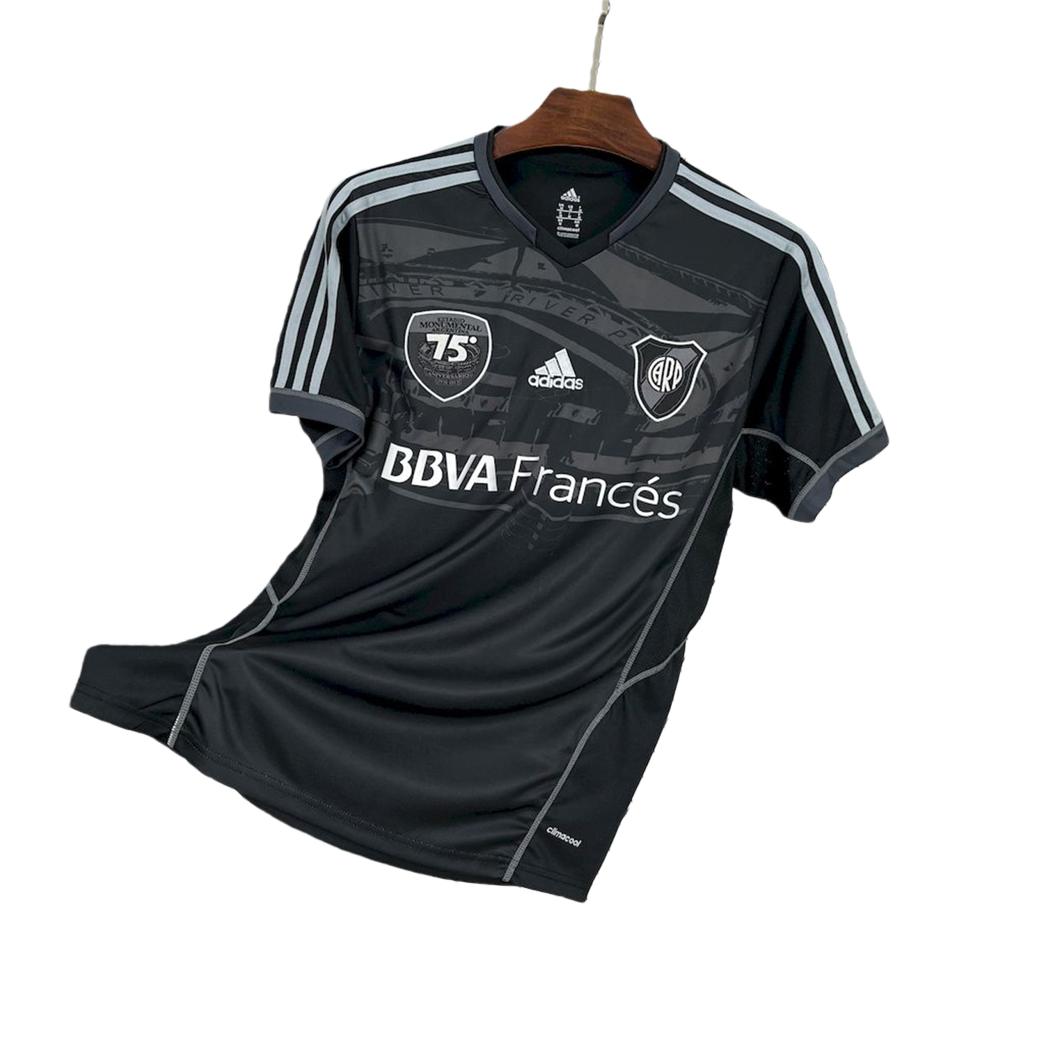 TKH-turbokithub-Retro River Plate 2013-14 75th Anniversary Black Jersey