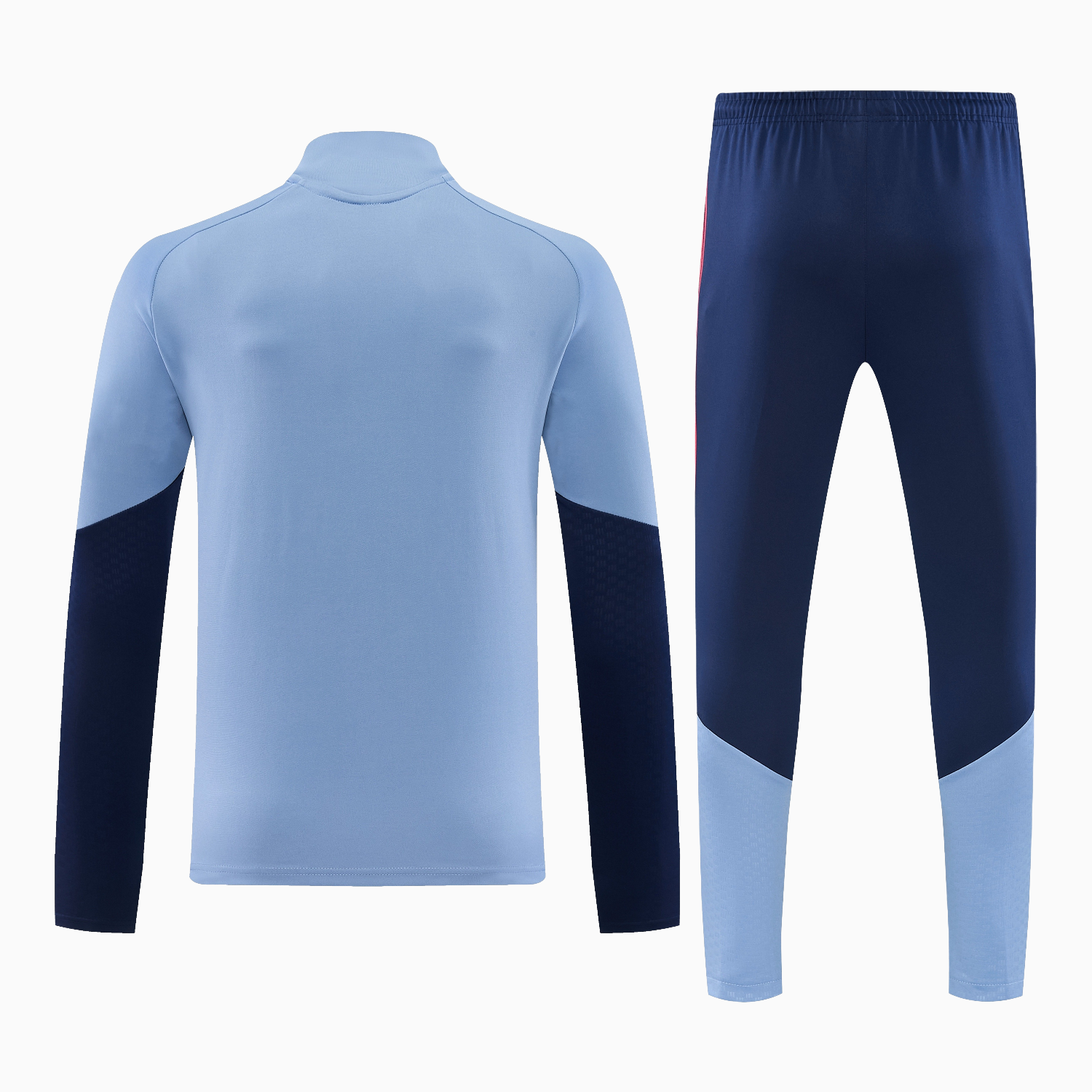 TKH-turbokithub-Bayern Munich 26-27 Long Sleeves Training Set - Light Blue Top and Dark Blue Pants