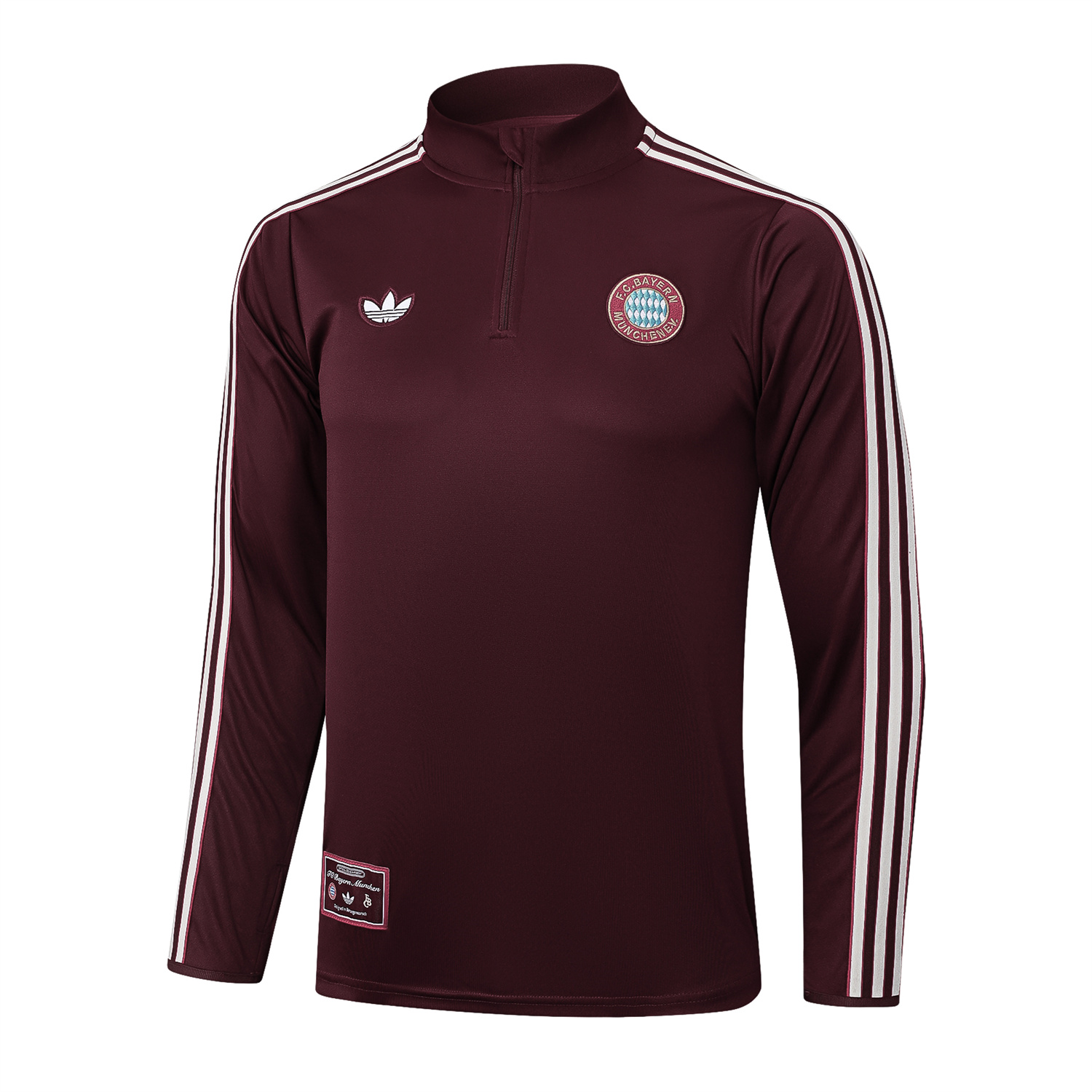 TKH-turbokithub-Bayern Munich 25-26 Throwback Trefoil Long Sleeves Training Set - Deep Red