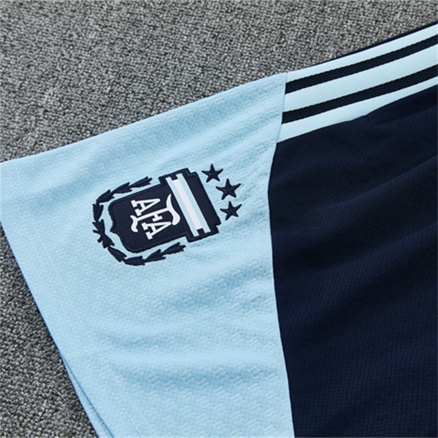 TKH-turbokithub-Argentina 2026 Short-Sleeve Training Set - Blue Rays Top and Blue Shorts