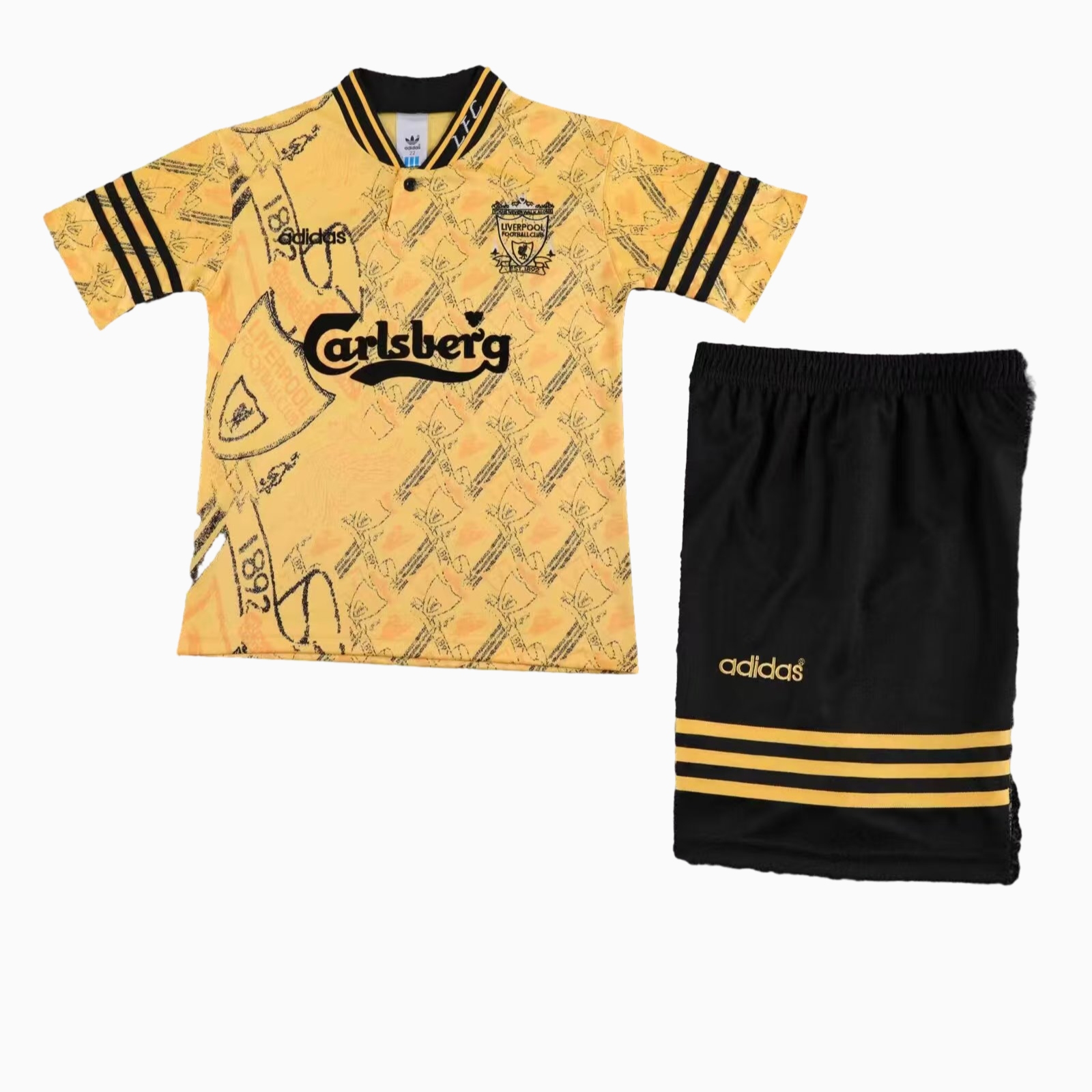 TKH-turbokithub-Retro Liver.pool 1994-96 Third Kids Kit