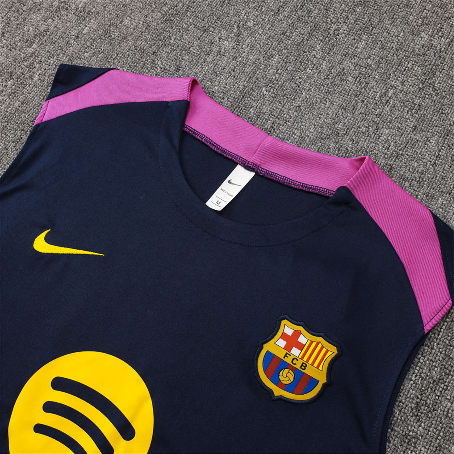 TKH-turbokithub-Barcelona 25-26 Vest Training Set - Deep Blue Black Vest and Shorts