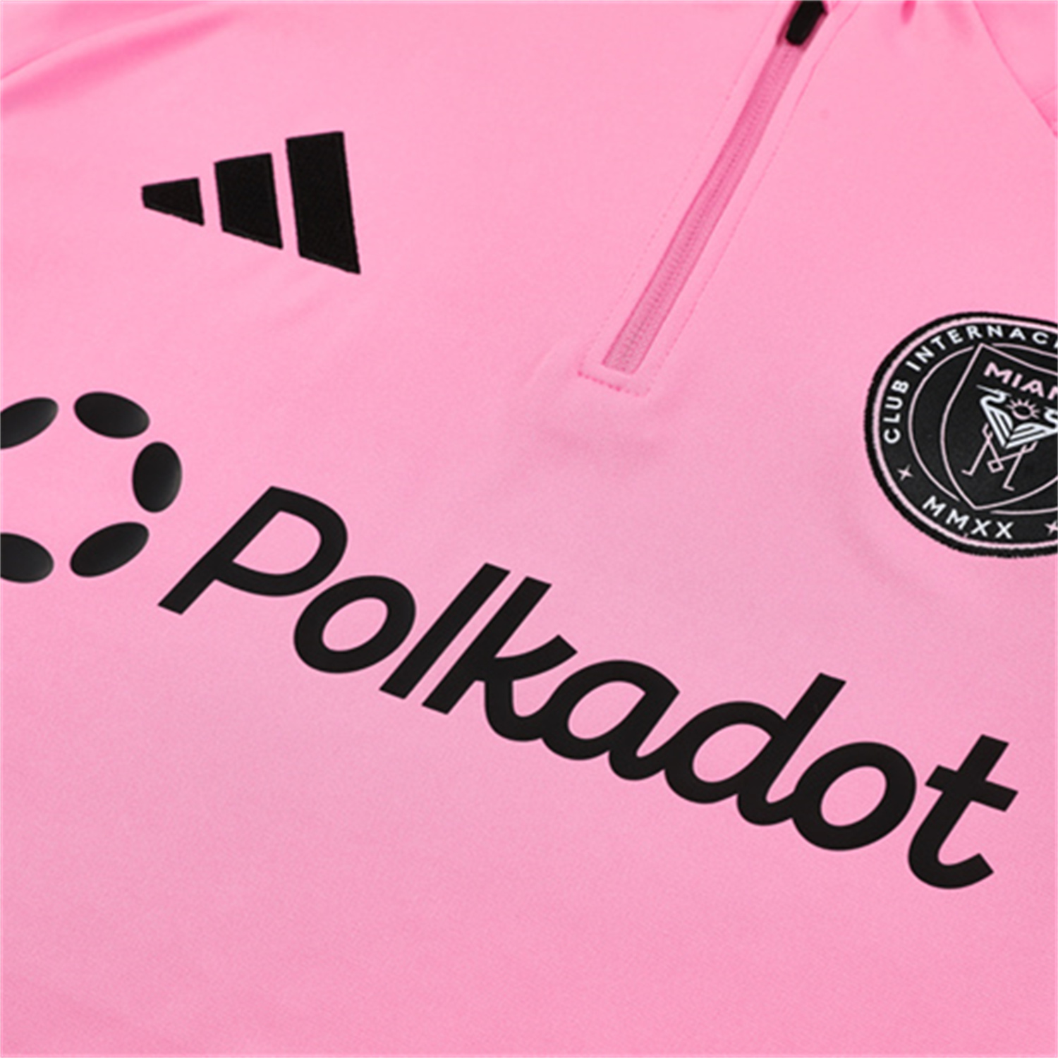 TKH-turbokithub-INT M.A.M 25-26 Long Sleeves Training with Black Sponsors Set - Pink Top & Black Pants