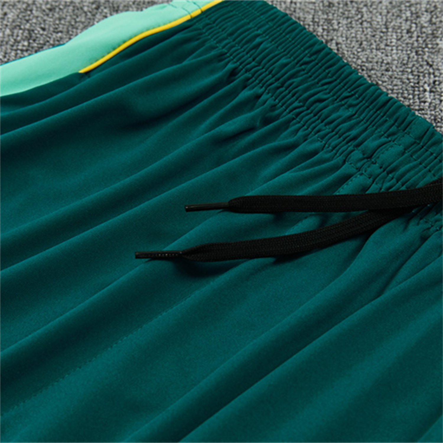 TKH-turbokithub-Brazil 2026 Kids Long Sleeve Training Set - Sky Blue Top & Dark Green Pants