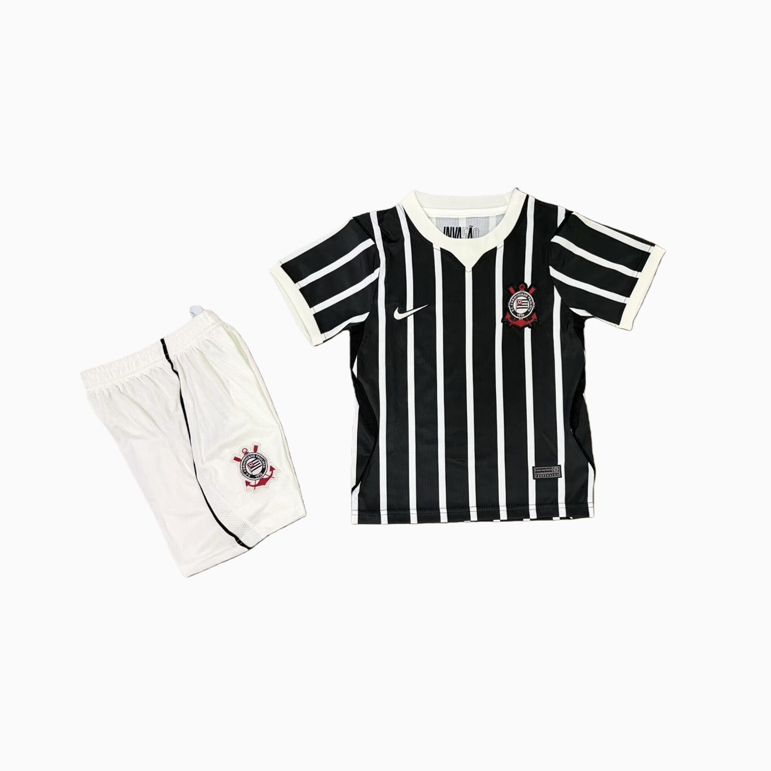 TKH-turbokithub-Corinthians 26-27 Away Kids Kit