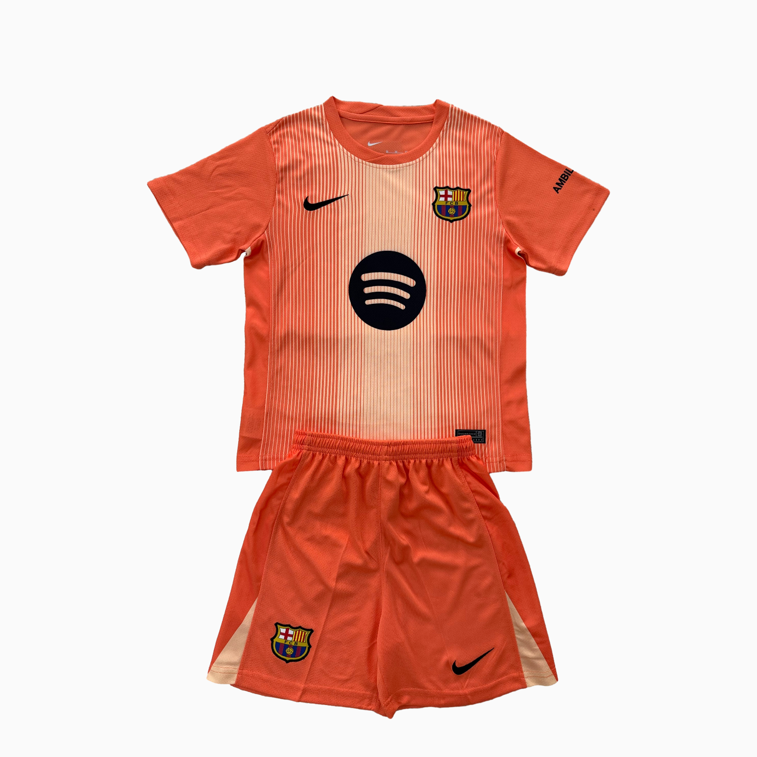 TKH-turbokithub-Barcelona 25-26 Orange Goalkeeper Men's Adult Jersey Set - Fans Version