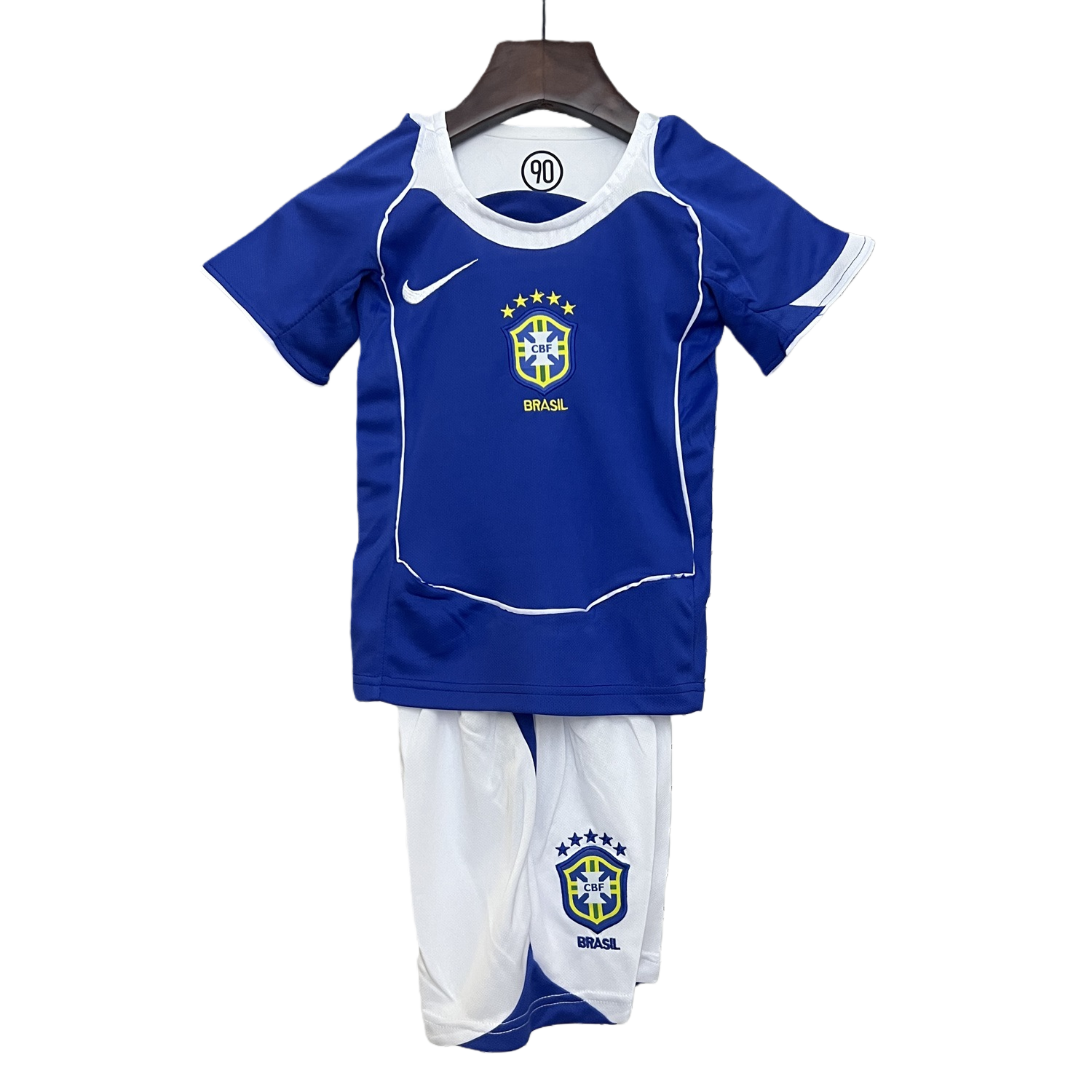 TKH-turbokithub-Retro Brazil 2004 Away Kids Kit