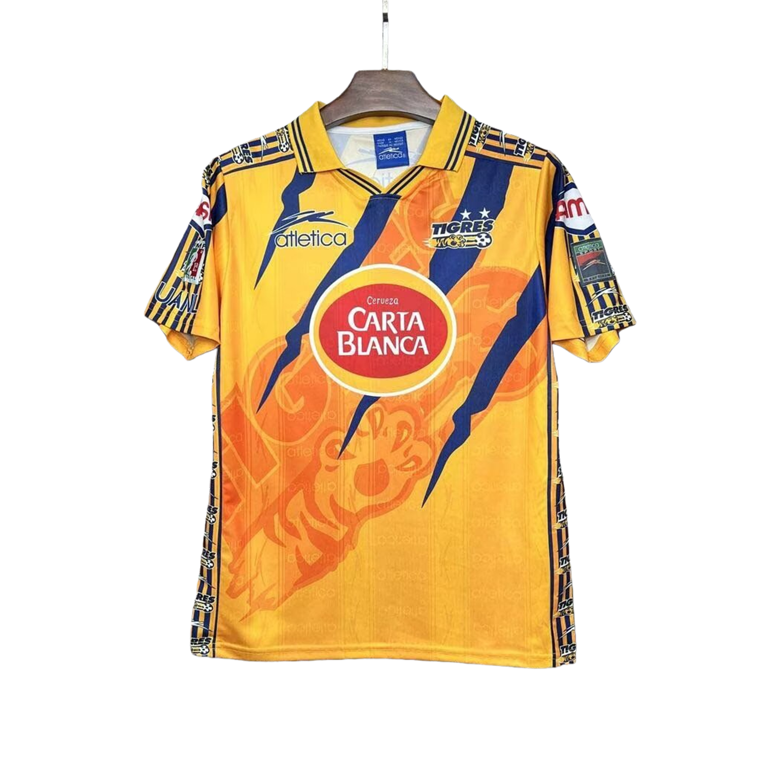 TKH-turbokithub-Retro Tigres UANL 1997-98 Home Stadium Jersey