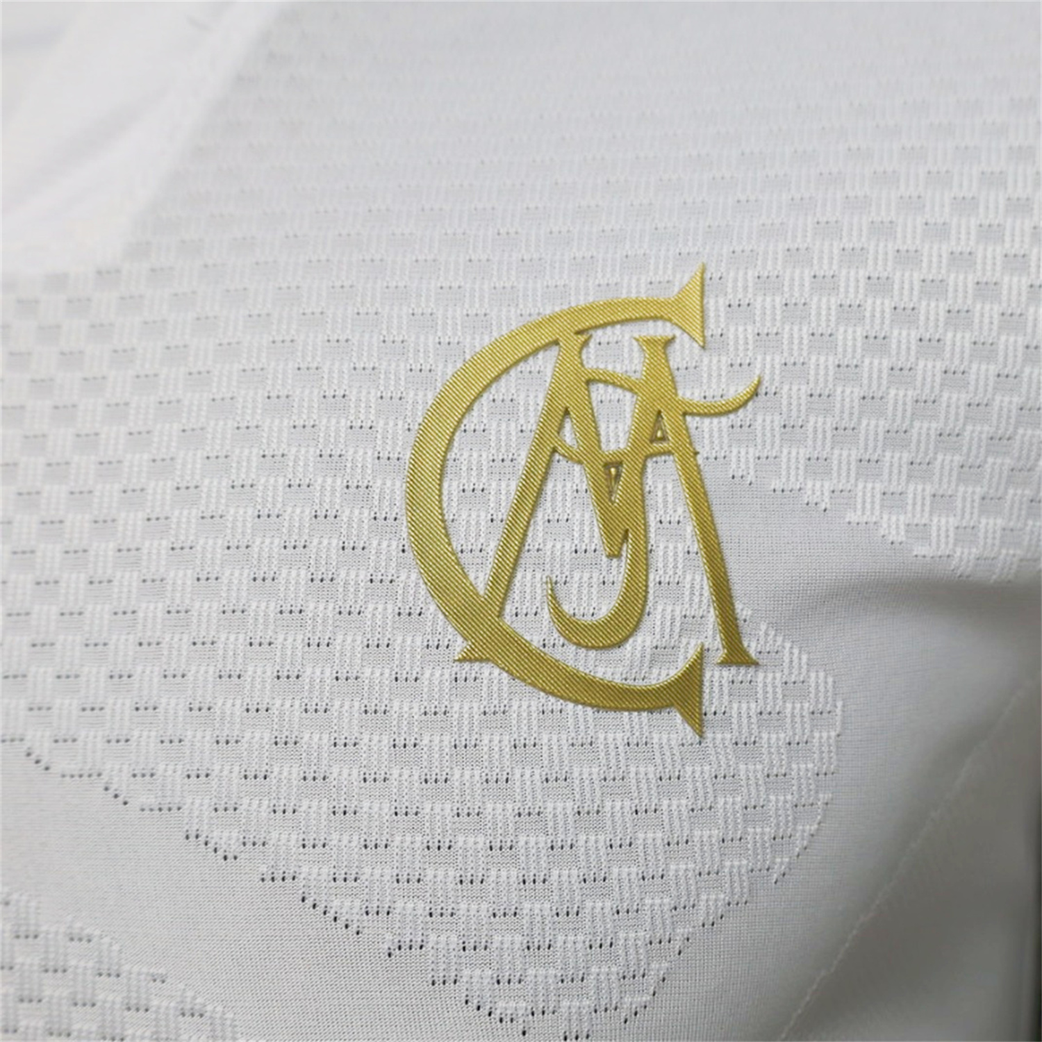 TKH-turbokithub-Real Madrid 26-27 White Gold Lapel Special Jersey - Player Version