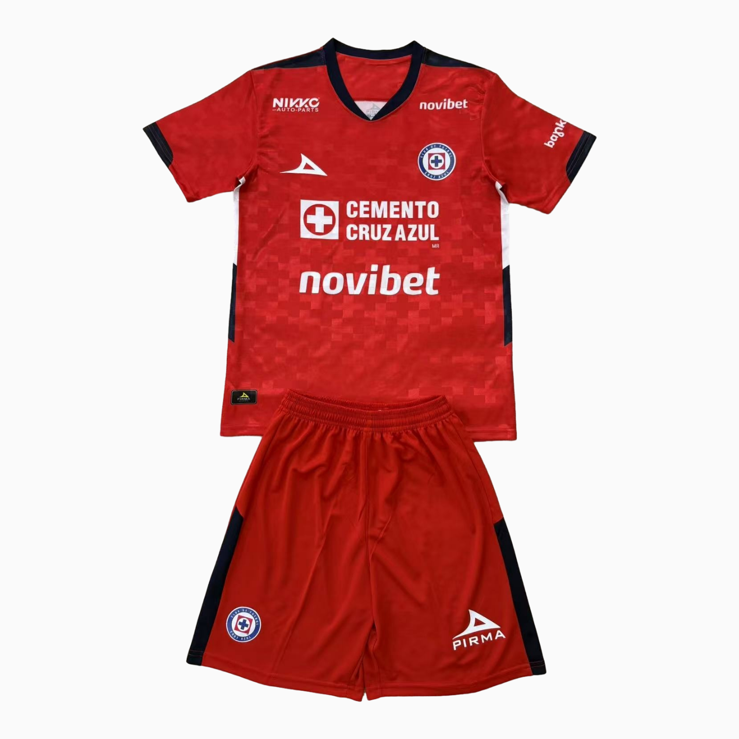TKH-turbokithub-Cruz Azul 25-26 Red Goalkeeper Kids Kit