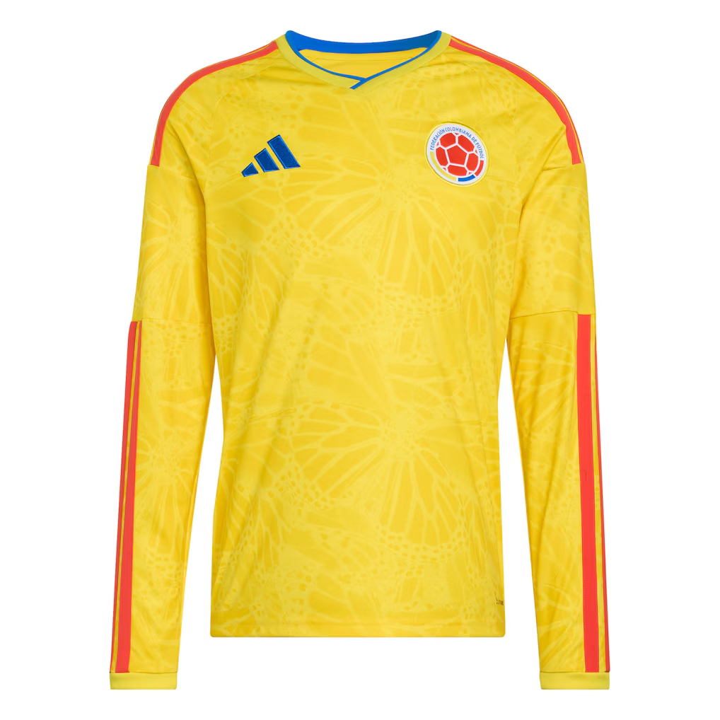 TKH-turbokithub-Retro Colombia 1990 Home Long Sleeves Jersey - Fans Version