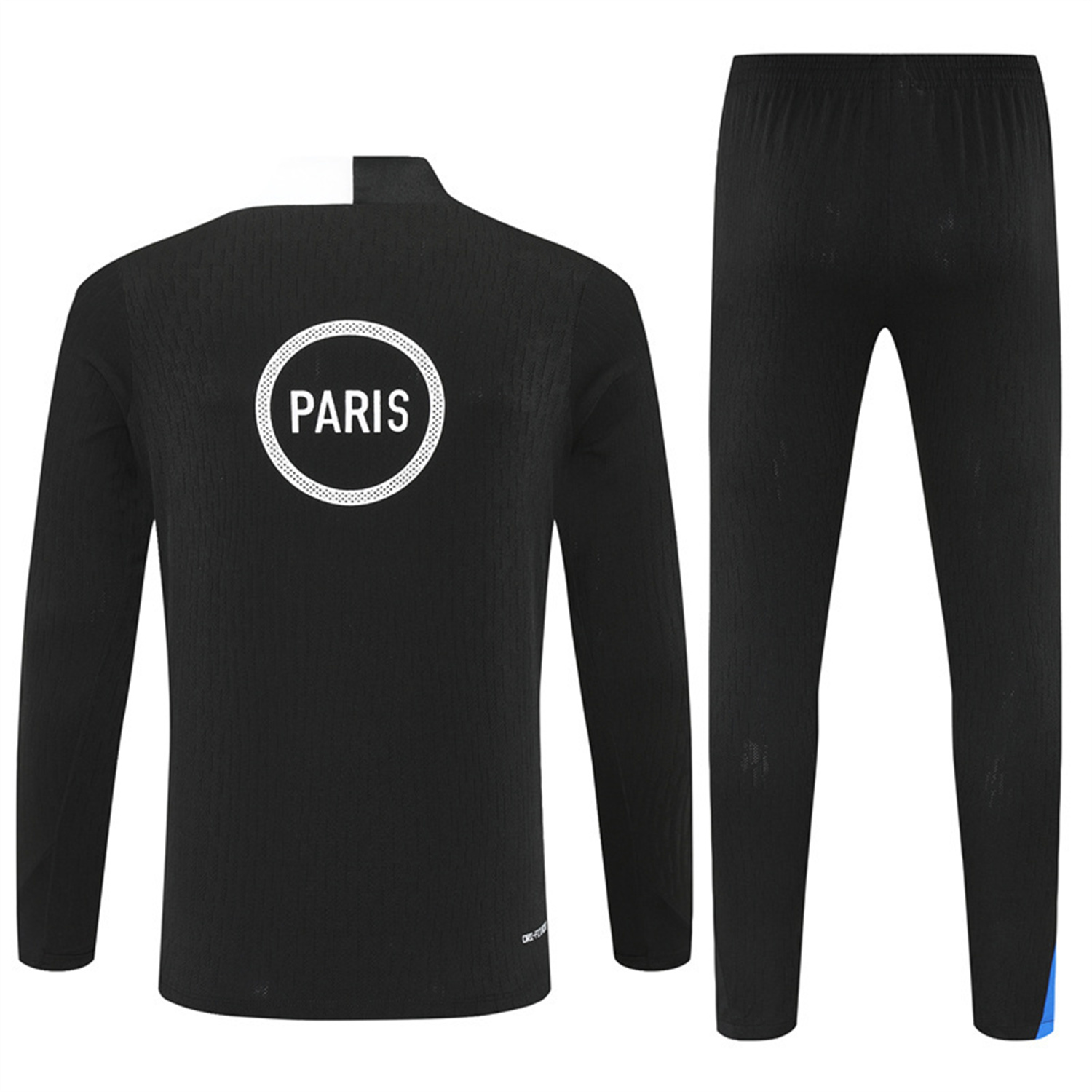 TKH-turbokithub-Paris Saint-Germain PSG 25-26 Long Sleeve Training Set - Player Version - Black Top and Black Pants