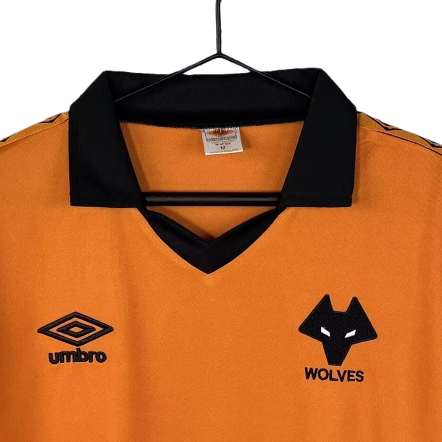 TKH-turbokithub-Retro Wolverhampton Wanderers Wolves 1979-82 Home Long Sleeves Jersey - Fans Version