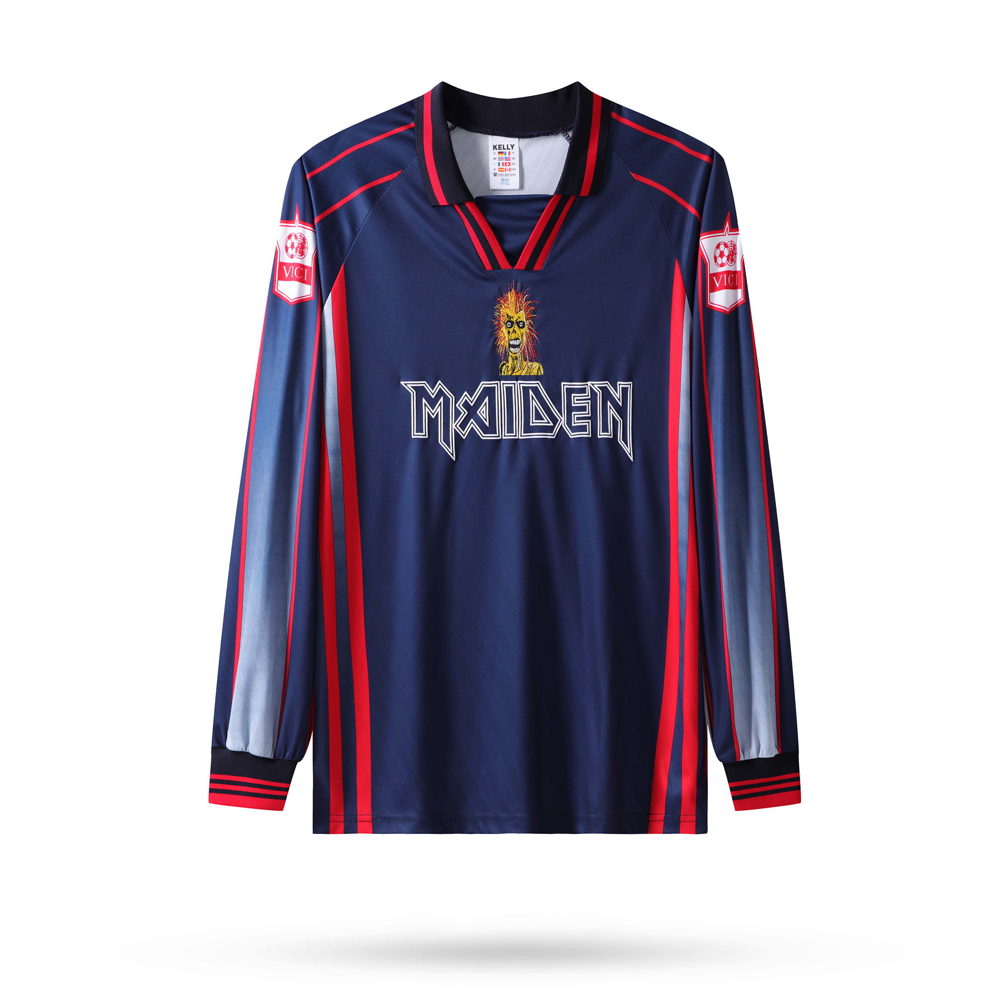 TKH-turbokithub-Retro Iron Maiden 1998 Long Sleeve Jersey