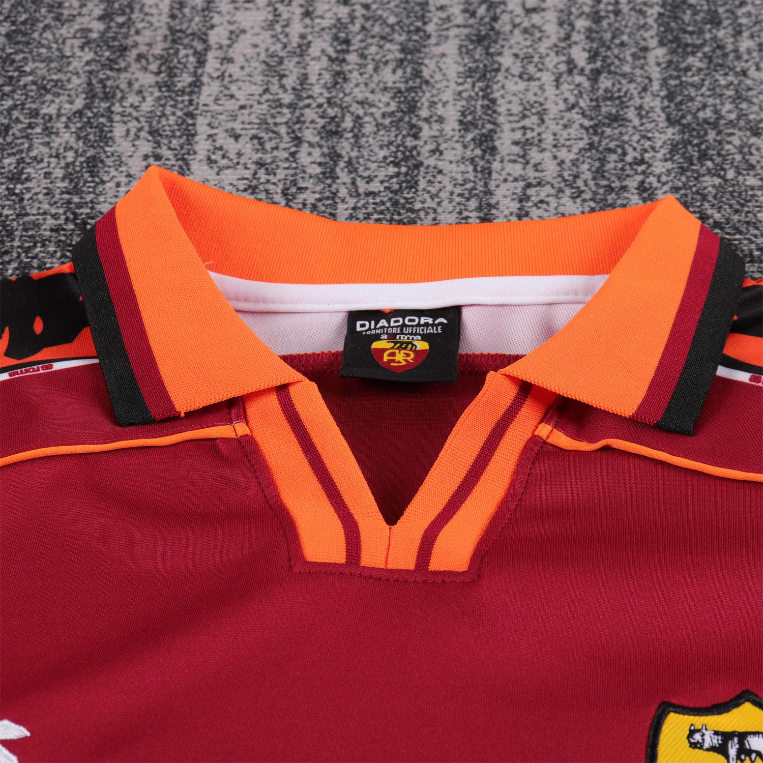 TKH-turbokithub-Retro Roma 1998-99 Home Kids Kit