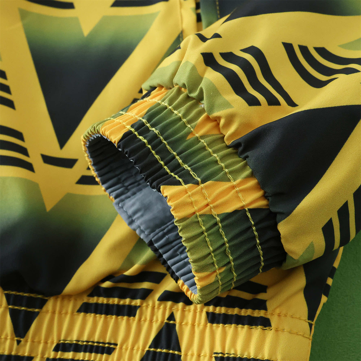 TKH-turbokithub-Retro Arsenal 1991-93 Away Double Sided Reversible Windbreaker - Yellow & Grey