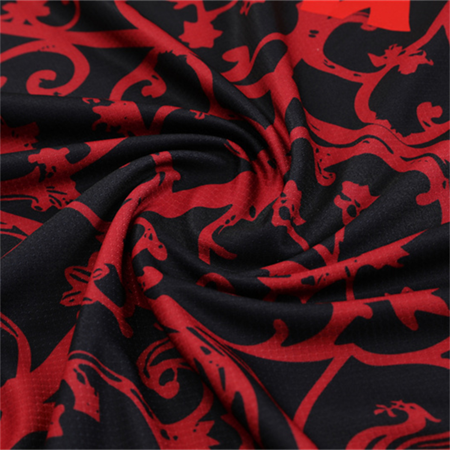 TKH-turbokithub-Liver.pool 25-26 Short-Sleeve Training Set - Red Camouflage Top & Black Shorts