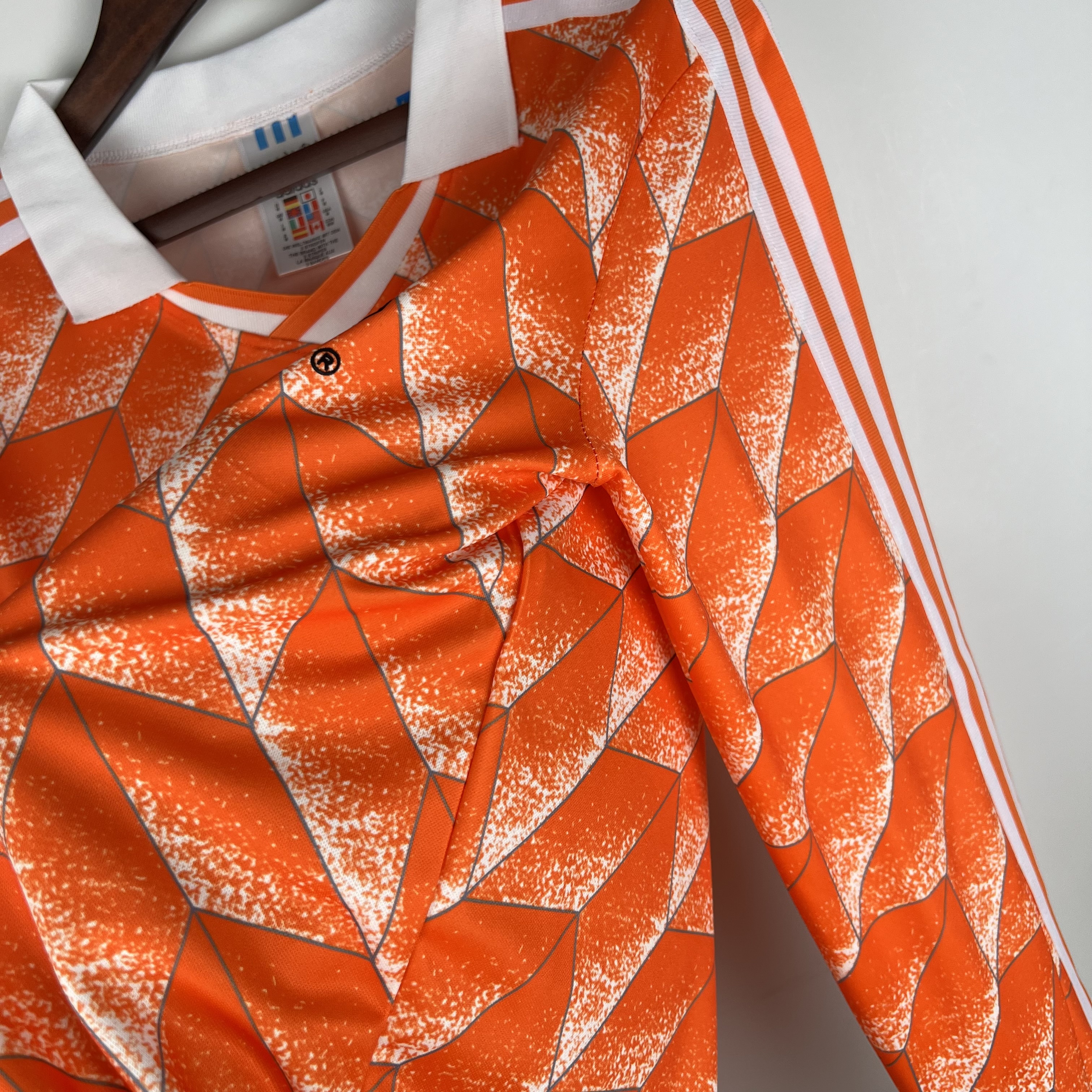 TKH-turbokithub-Retro Netherlands1988 Home Stadium Long Sleeve Jersey