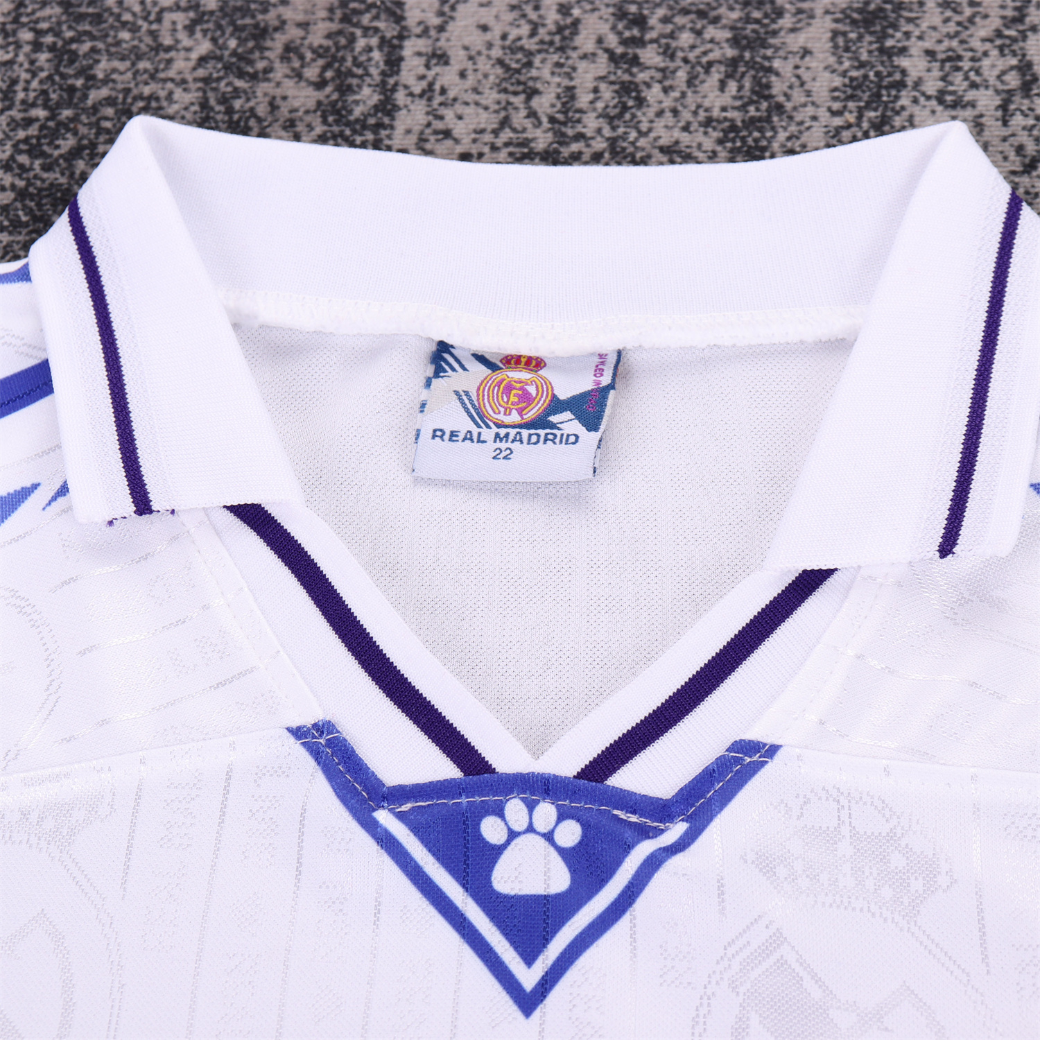 TKH-turbokithub-Retro Real Madrid 96-97 Home Kids Kit