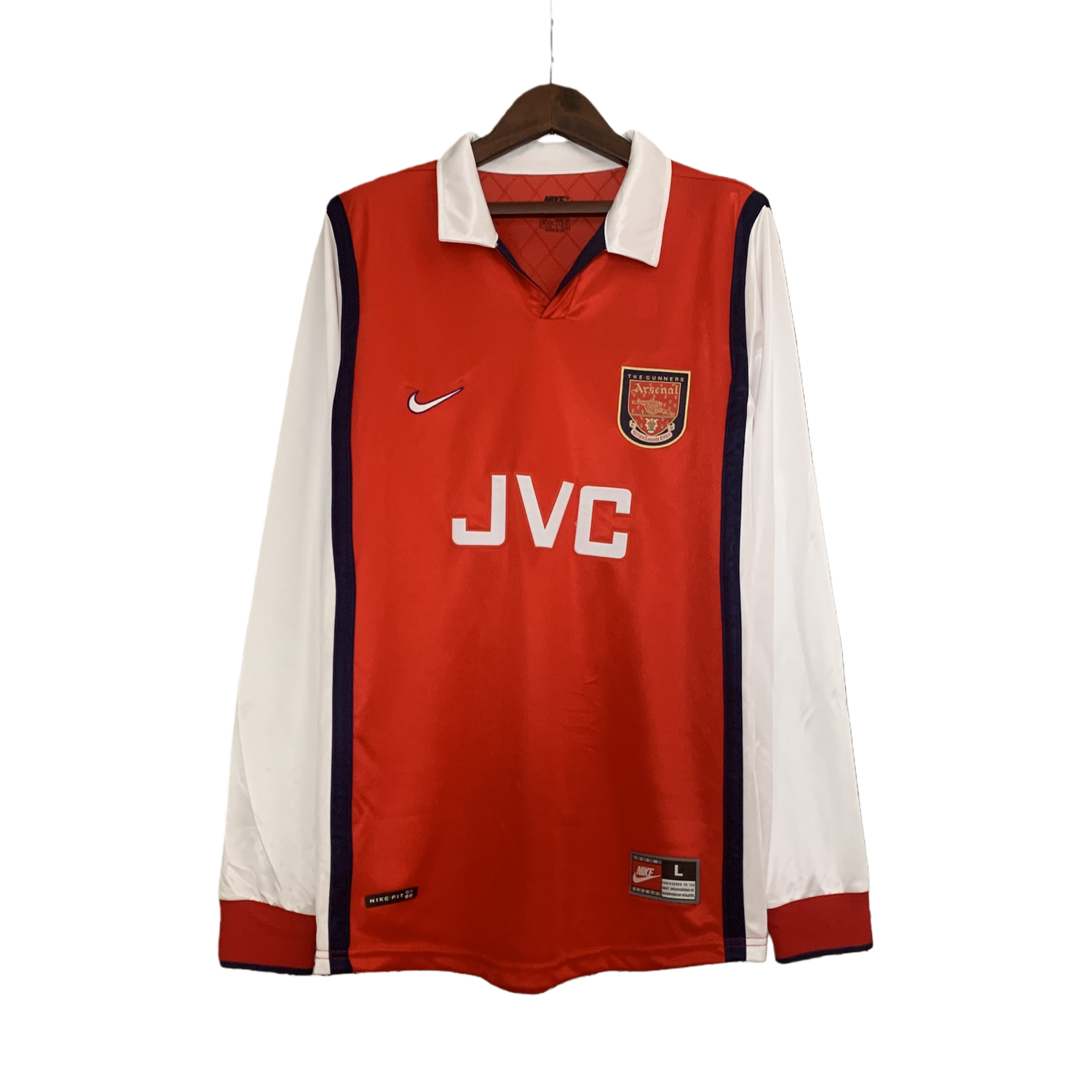 TKH-turbokithub-Retro Arsenal 98-99 Home Long Sleeve Jersey