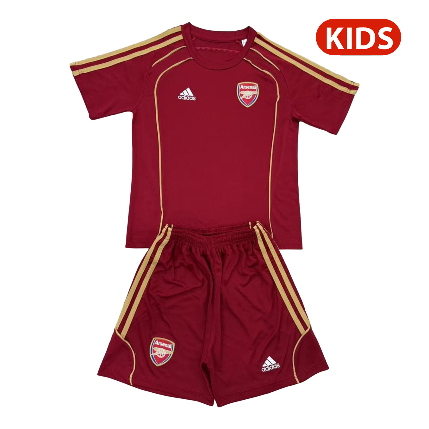 TKH-turbokithub-Arsenal 25-26 Urban Purtist Throwback Red Kids Kit