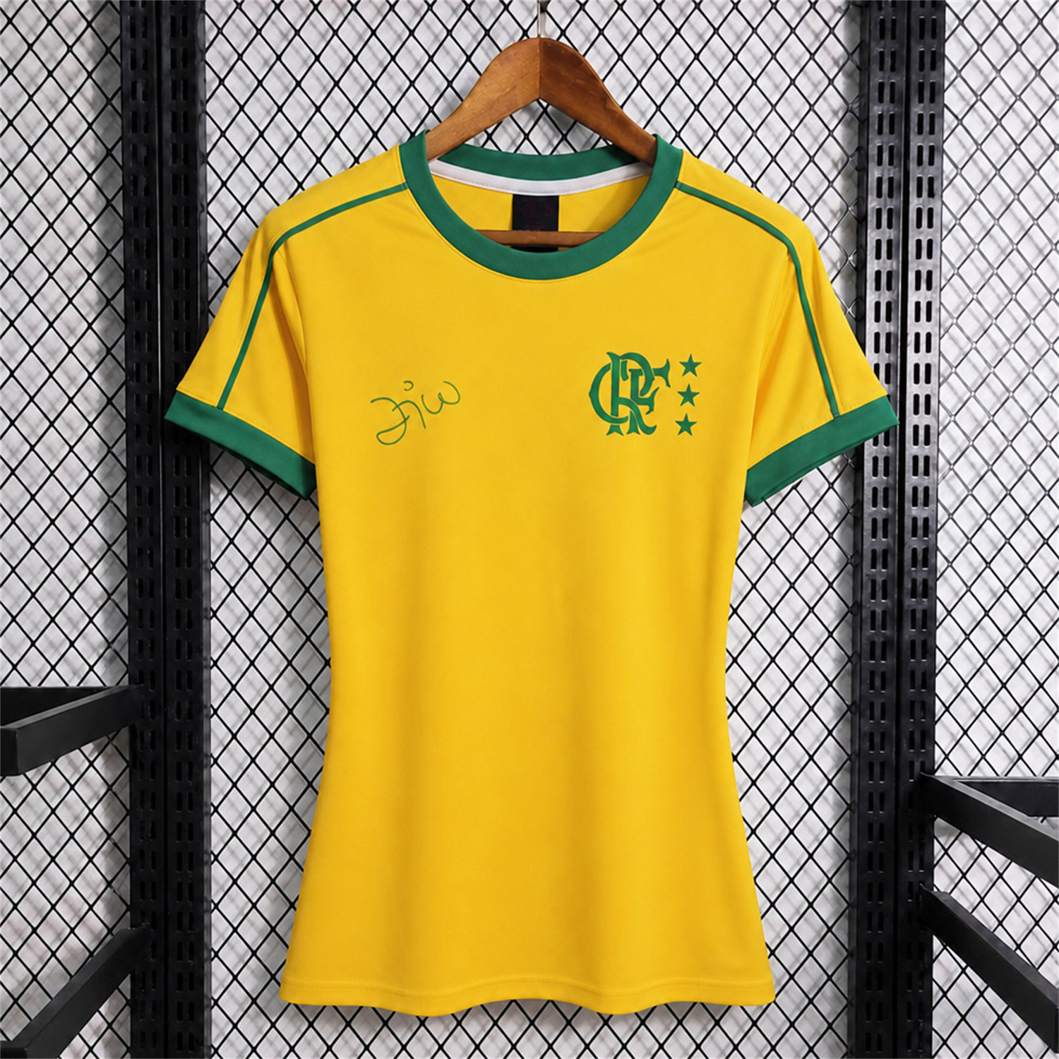 TKH-turbokithub-Women's Flamengo 26-27 Zico Signature Yellow Special Jersey - Fans Version
