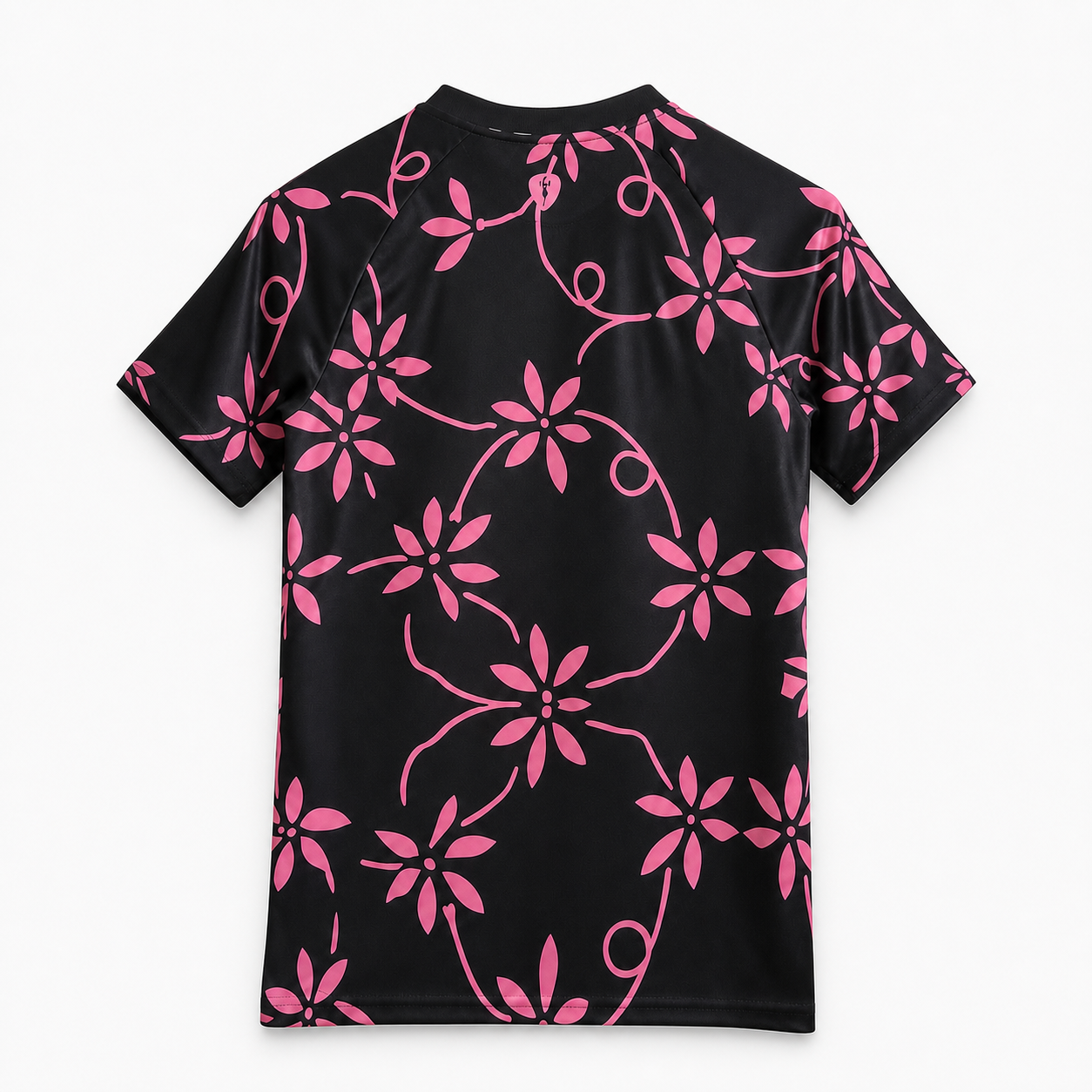 TKH-turbokithub-Sunderland AFC 26-27 Pink Flowers Black Pre-Match Training Jersey - Fans Version