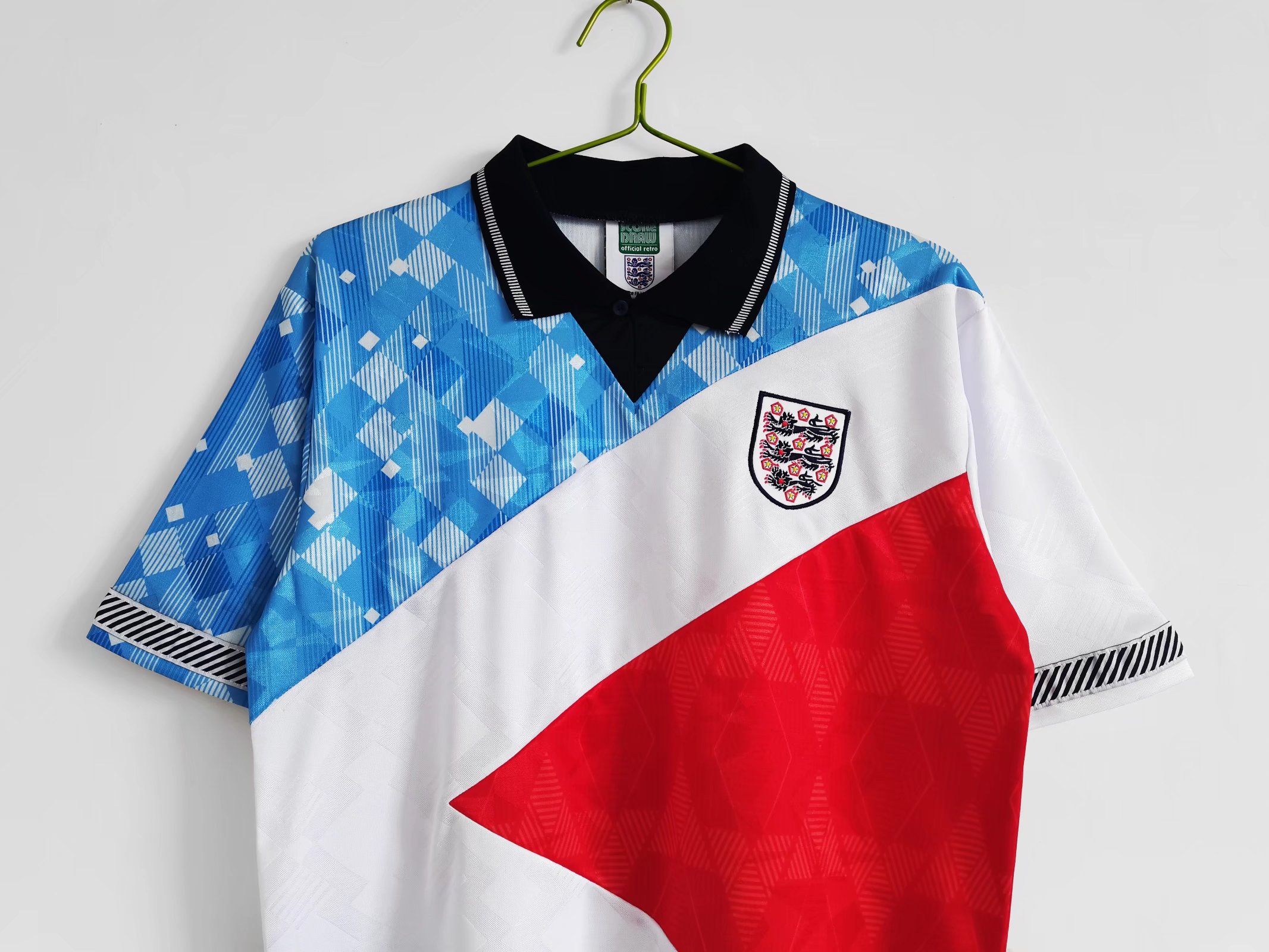 TKH-turbokithub-Retro England 1990 Three Color Jersey