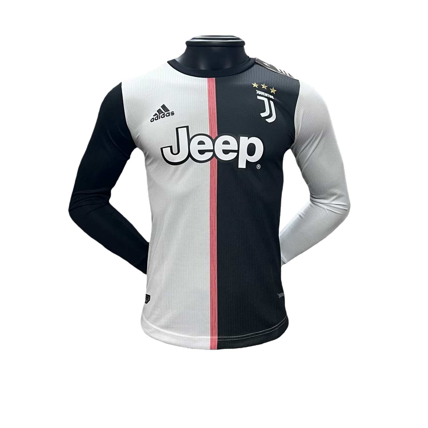 TKH-turbokithub-Retro Juventus 2019-20 Home Stadium Long Sleeve Jersey - Player Version