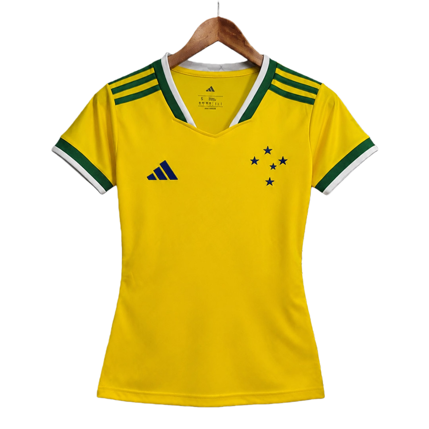 TKH-turbokithub-Women's Cruzeiro 26-27 Yellow With Black Edges Special Jersey - Fans Version