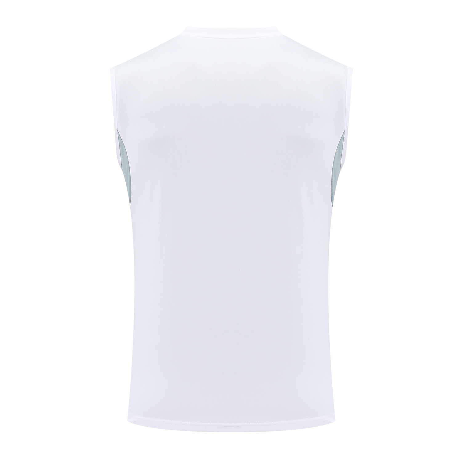 TKH-turbokithub-Real Madrid 25-26 Vest Training Set - Grey And White Vest & Black Shorts