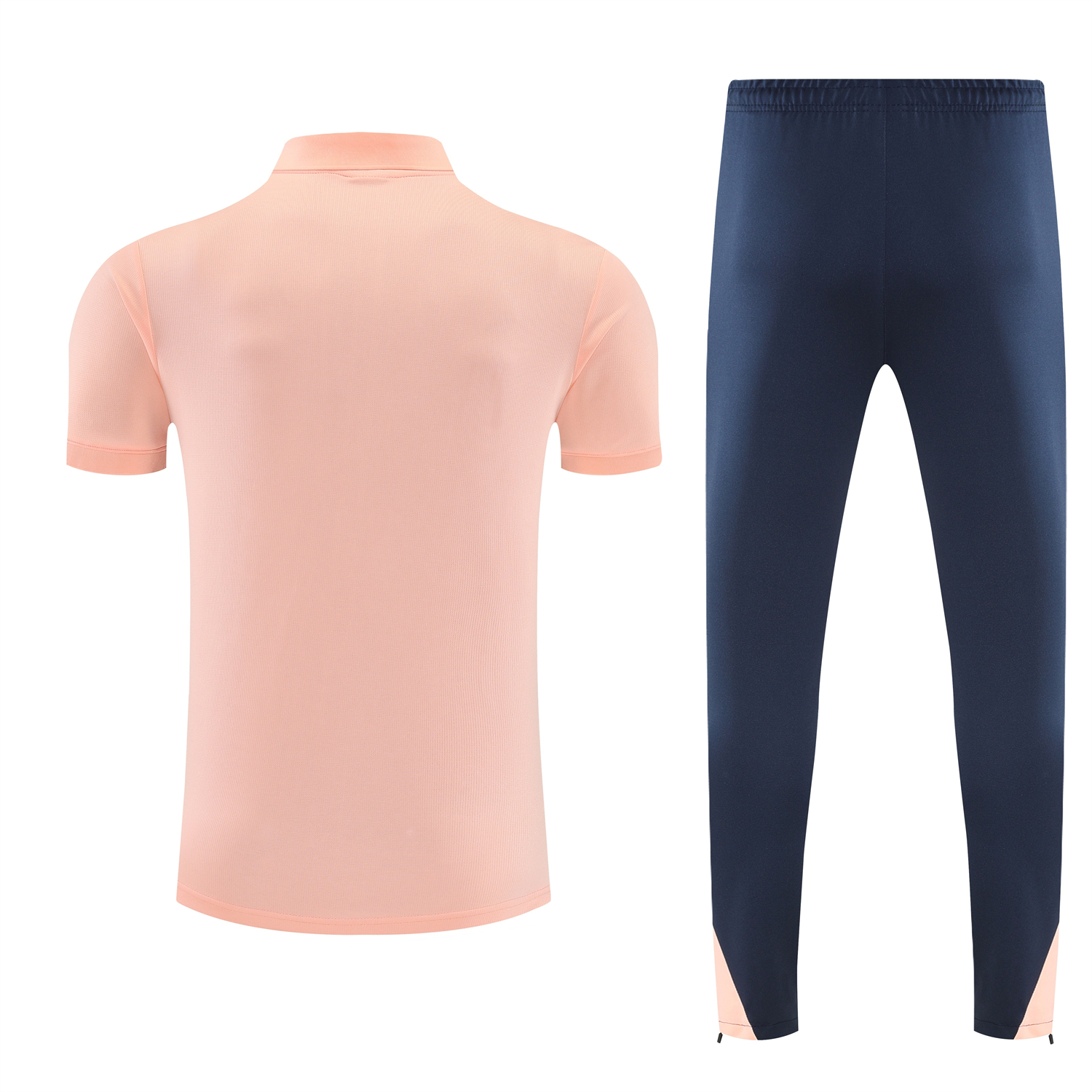 TKH-turbokithub-Barcelona 25-26 POLO Short-Sleeve Training Set - Pink Top and Dark Blue Pants