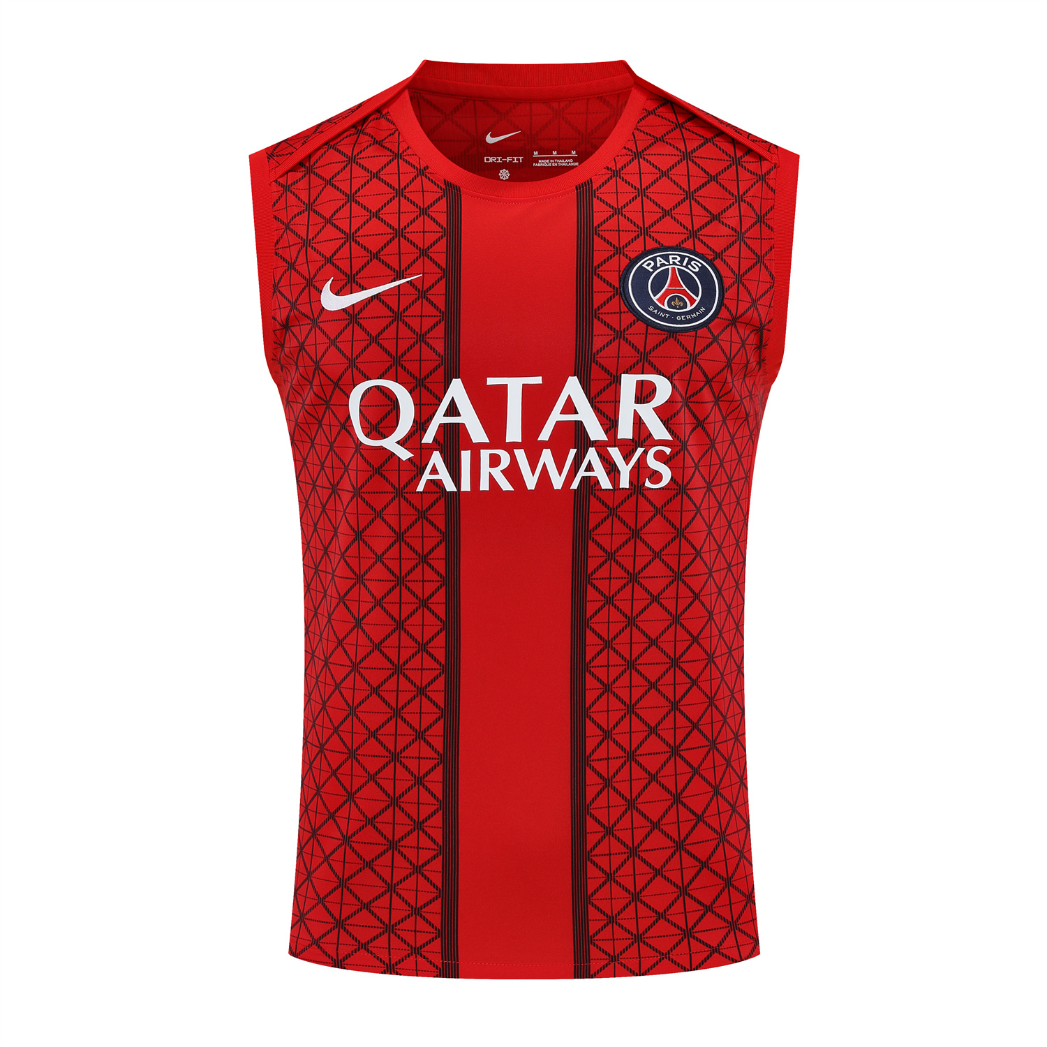 TKH-turbokithub-Paris Saint-Germain PSG 25-26 Vest Training Set - Red Vest & Deep Blue Shorts