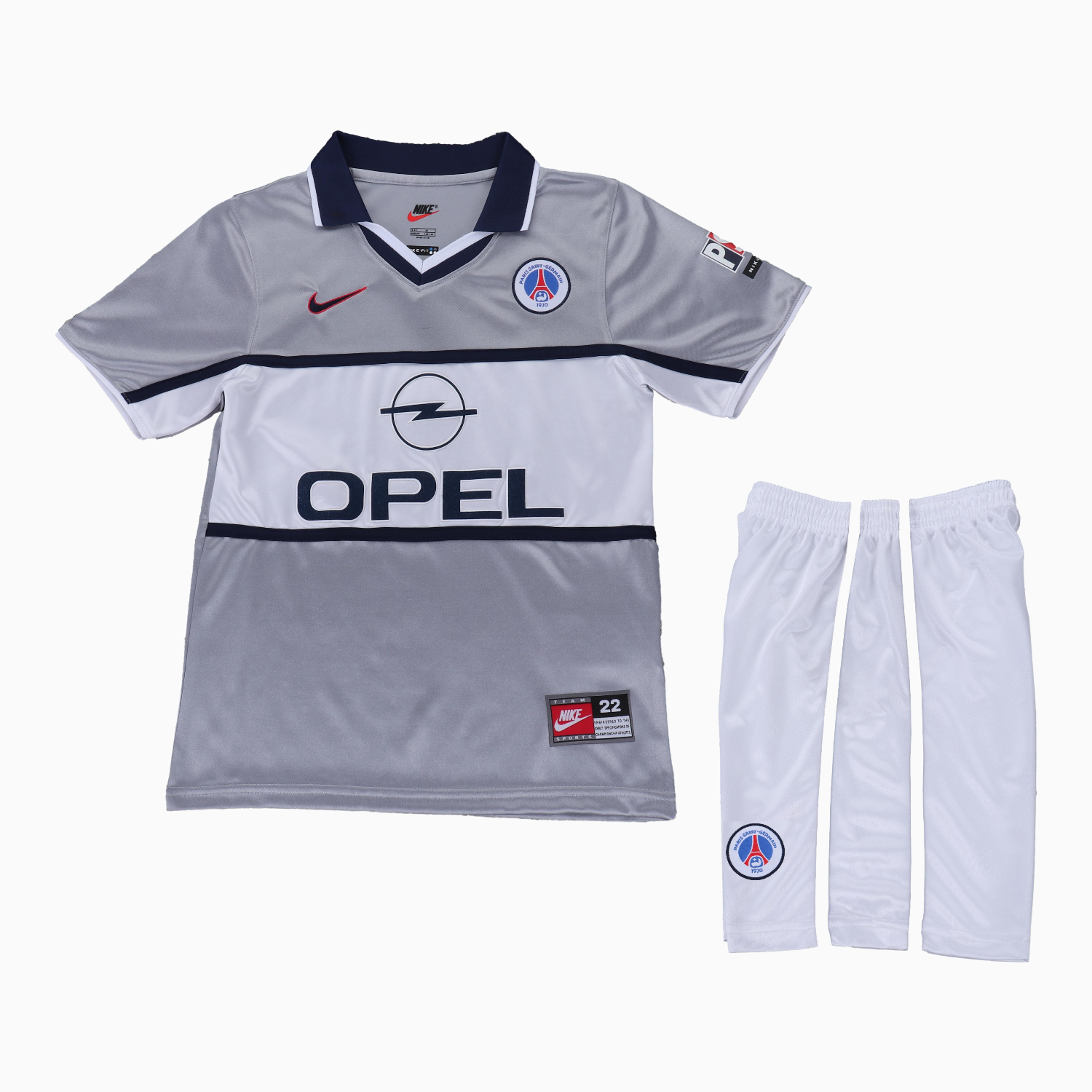 TKH-turbokithub-Retro Paris Saint-Germain PSG 2000-01 Away Kids Kit