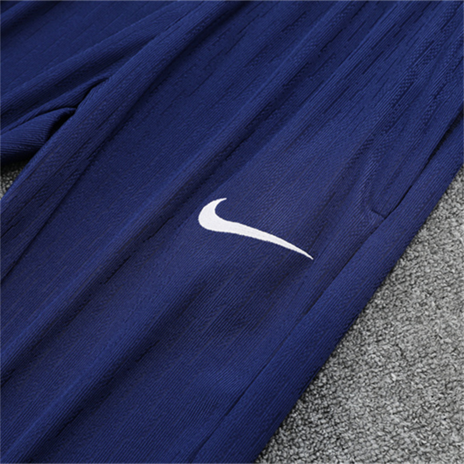 TKH-turbokithub-Paris Saint-Germain PSG 25-26 Kid Long Sleeves Training Set - Royal Blue Gray Sleeves Top & Royal Blue Pants