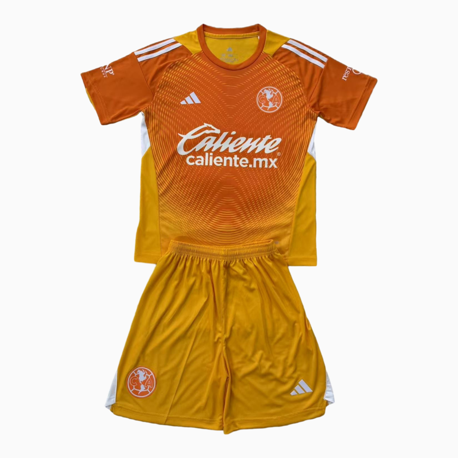 TKH-turbokithub-Club América 25-26 Orange Goalkeeper Men's Adult Jersey Set - Fans Version