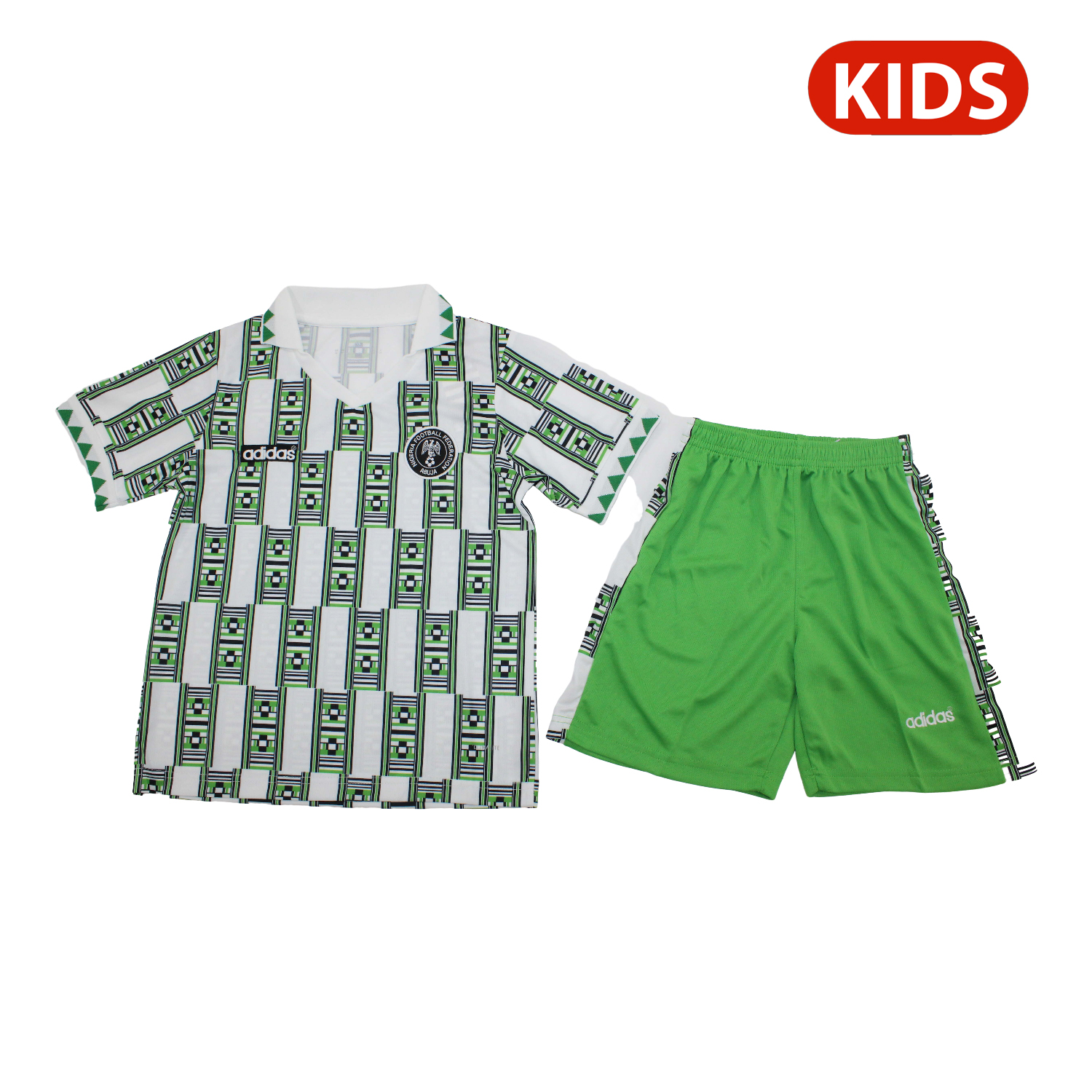 TKH-turbokithub-Retro Nigeria 1994 Away Kids Kit