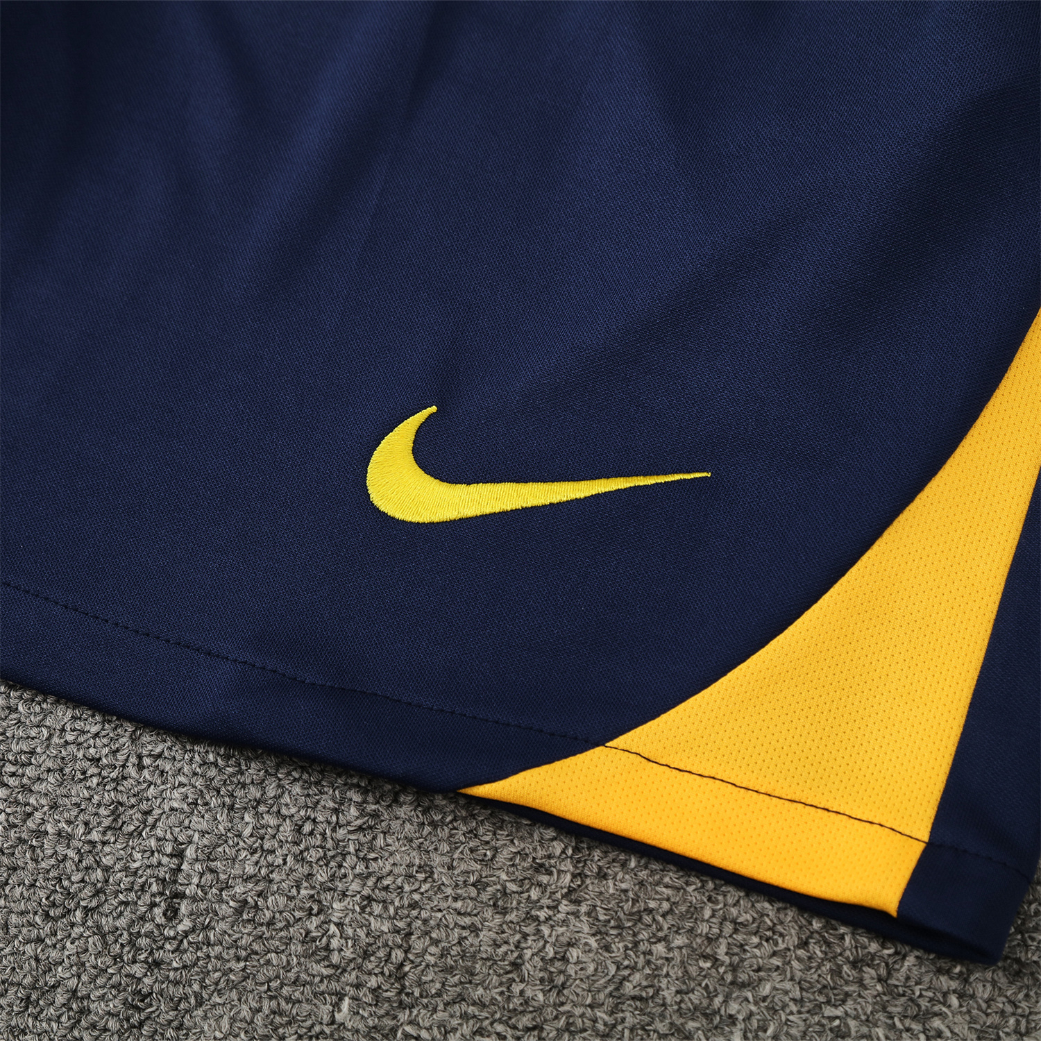 TKH-turbokithub-Atletico Madrid Short-Sleeve Training Set - Blue Yellow Top & Blue Shorts