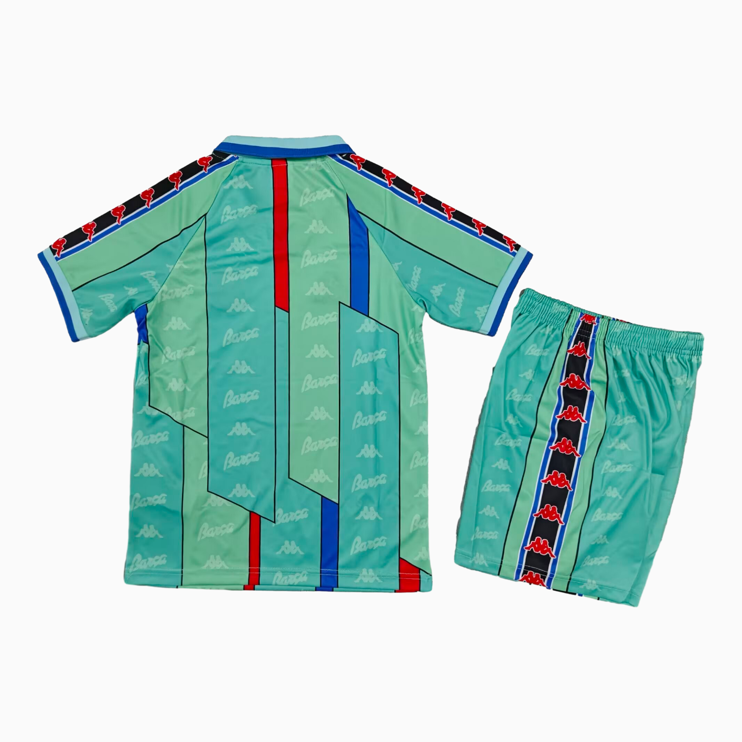 TKH-turbokithub-Retro Barcelona 1996-97 Away Kids Kit