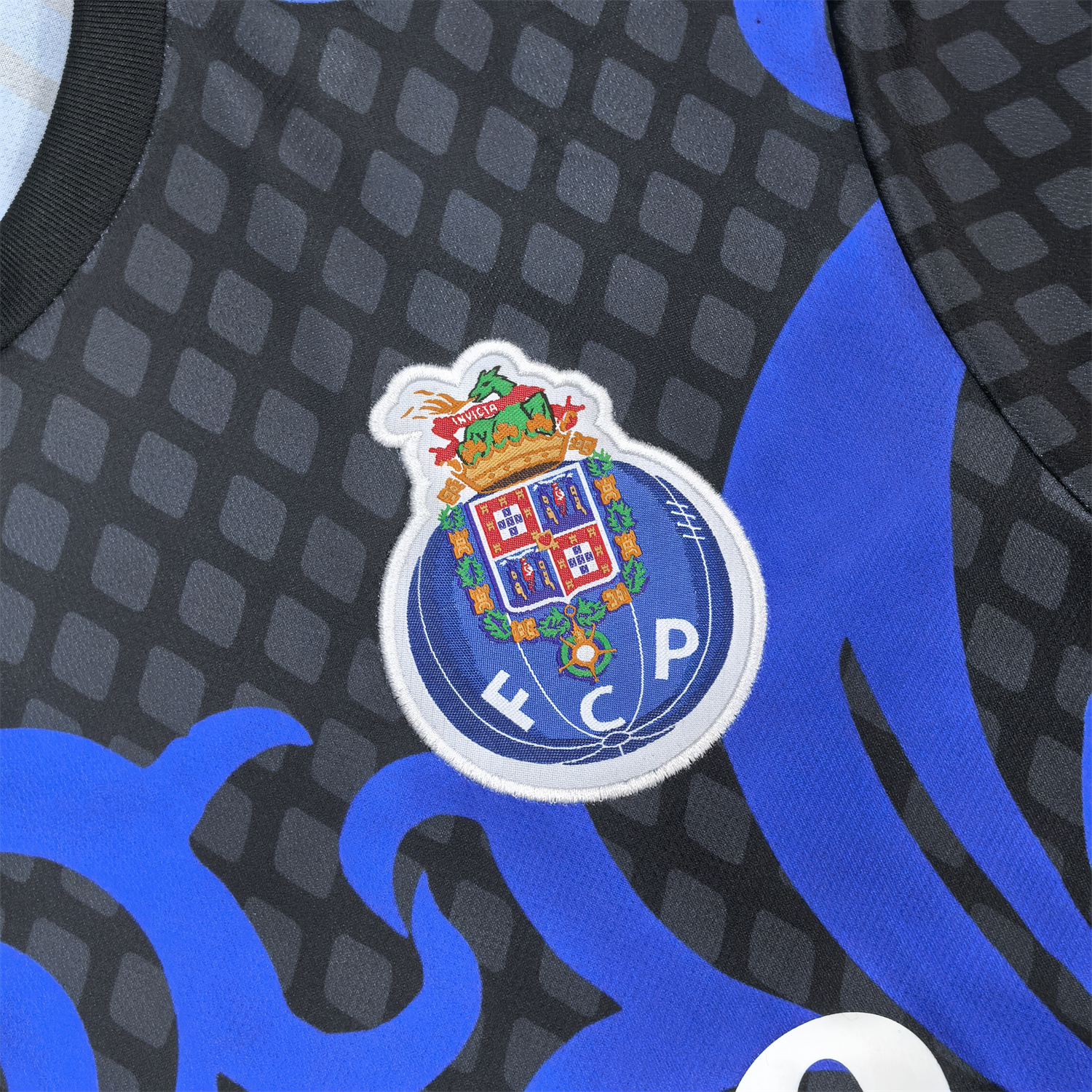 TKH-turbokithub-Porto 25-26 Grey Dragon Blue And Black Jersey - Fans Version