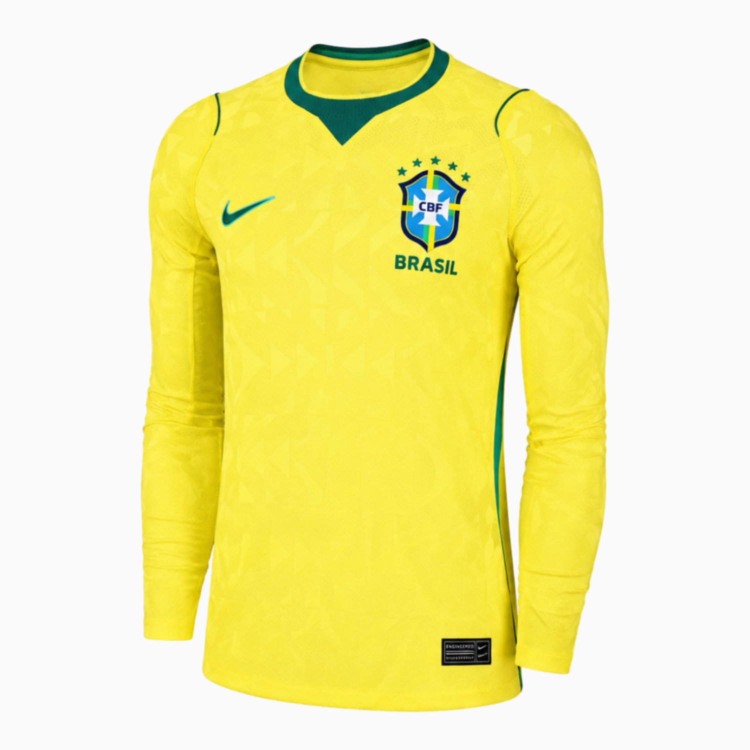 TKH-turbokithub-Brazil 2025 Women's Team Home Long Sleeves Jersey - Men's Player Version