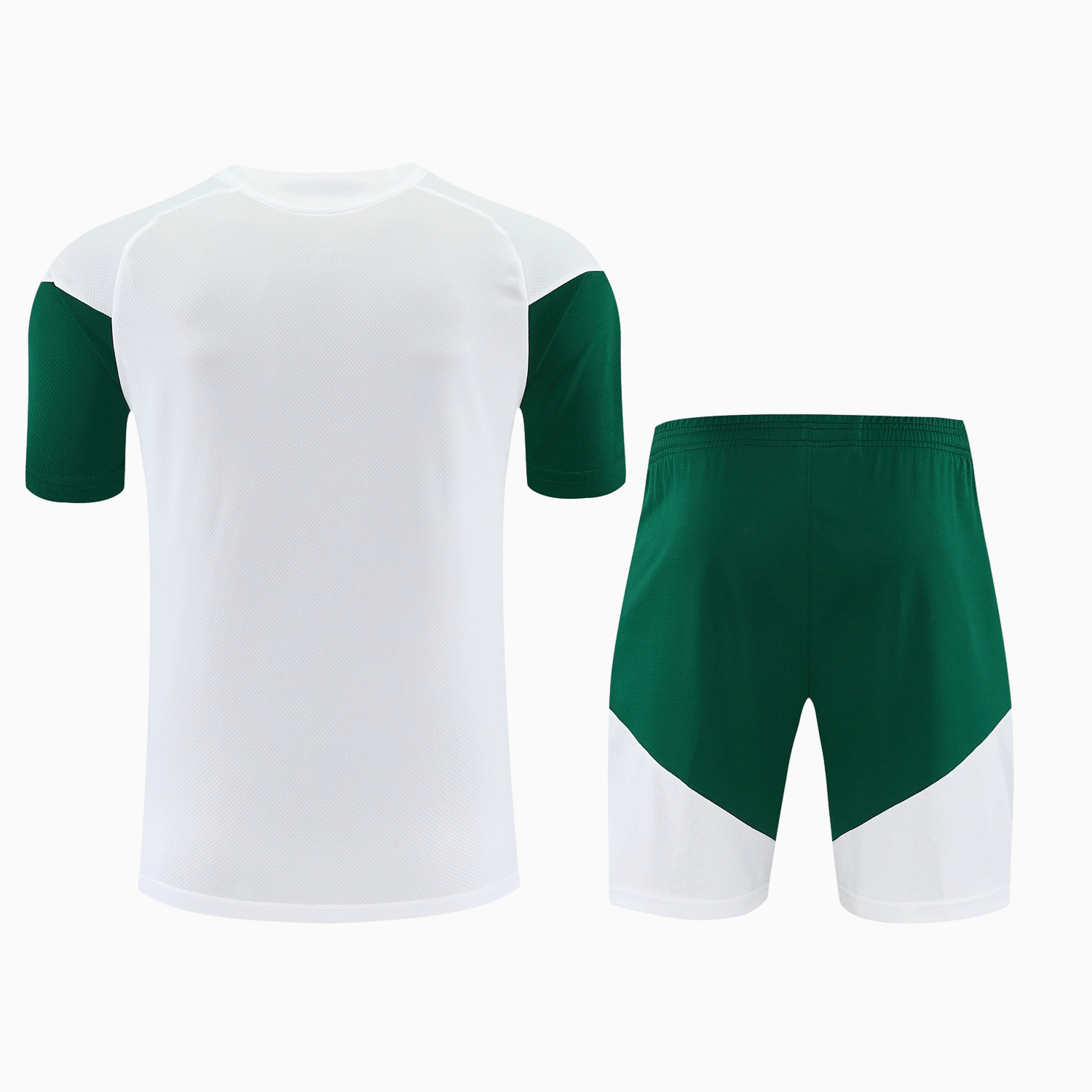 TKH-turbokithub-Italy 2026 Short-Sleeve Training Set - White With Green Accents Top & Green With White Pants