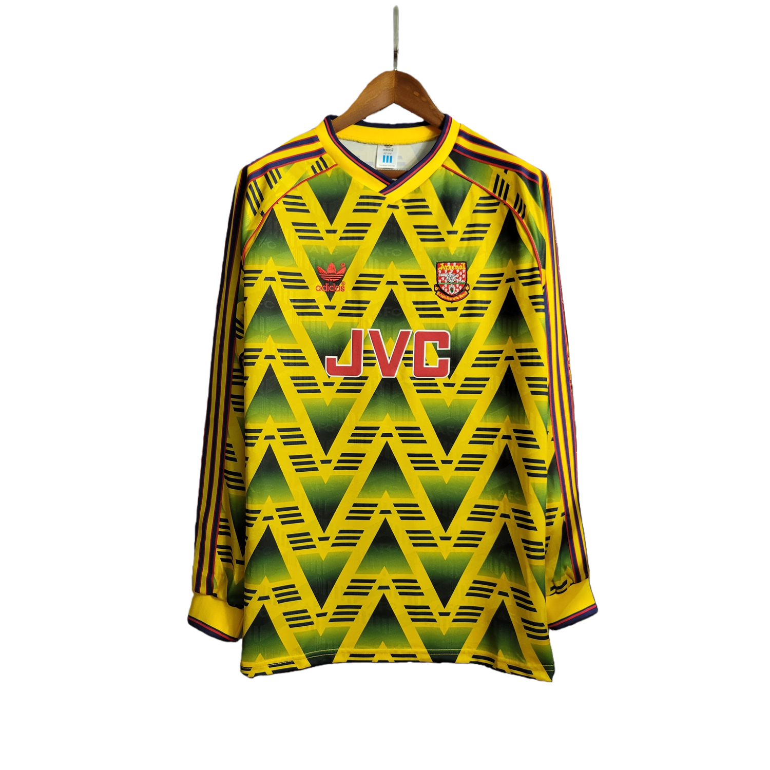 TKH-turbokithub-Retro Arsenal 91-93 Away Long Sleeve Jersey