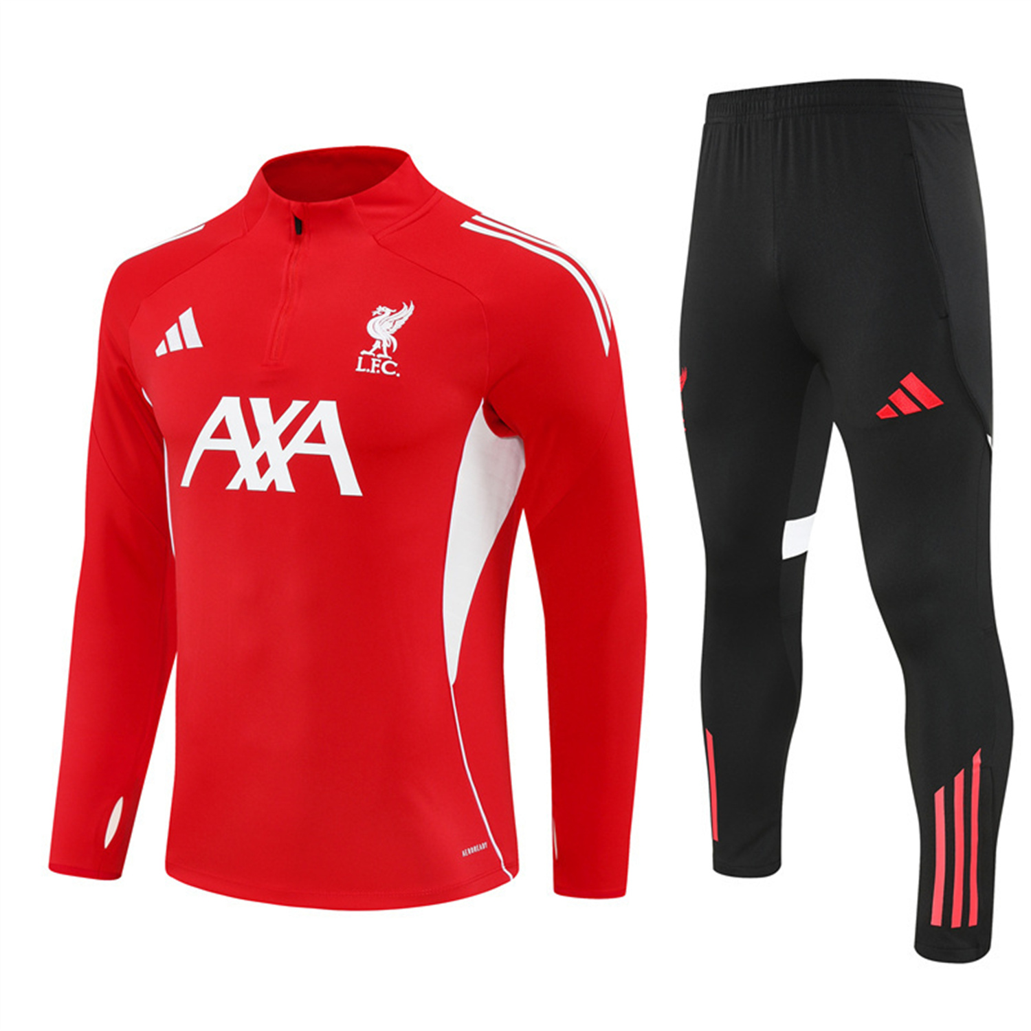 TKH-turbokithub-Liver.pool 25-26 Long Sleeve Training Set - Red Top & Black Pants