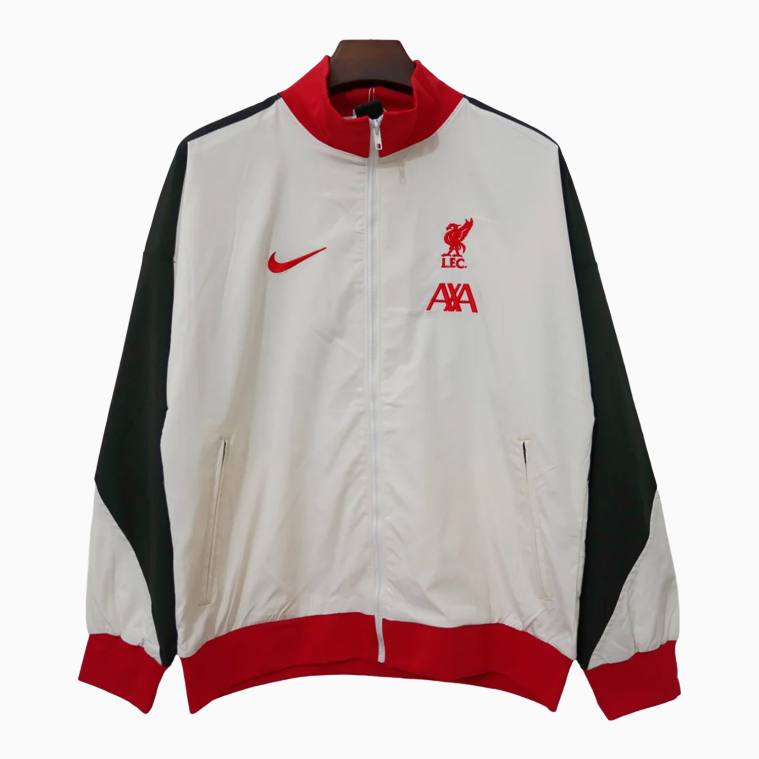 TKH-turbokithub-Retro Liver.pool 24-25 Windbreaker Jacket - White With Black