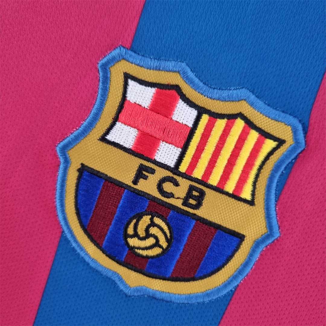 TKH-turbokithub-Retro Barcelona 05-06 Home Long Sleeve Jersey - UEFA Champions League Final